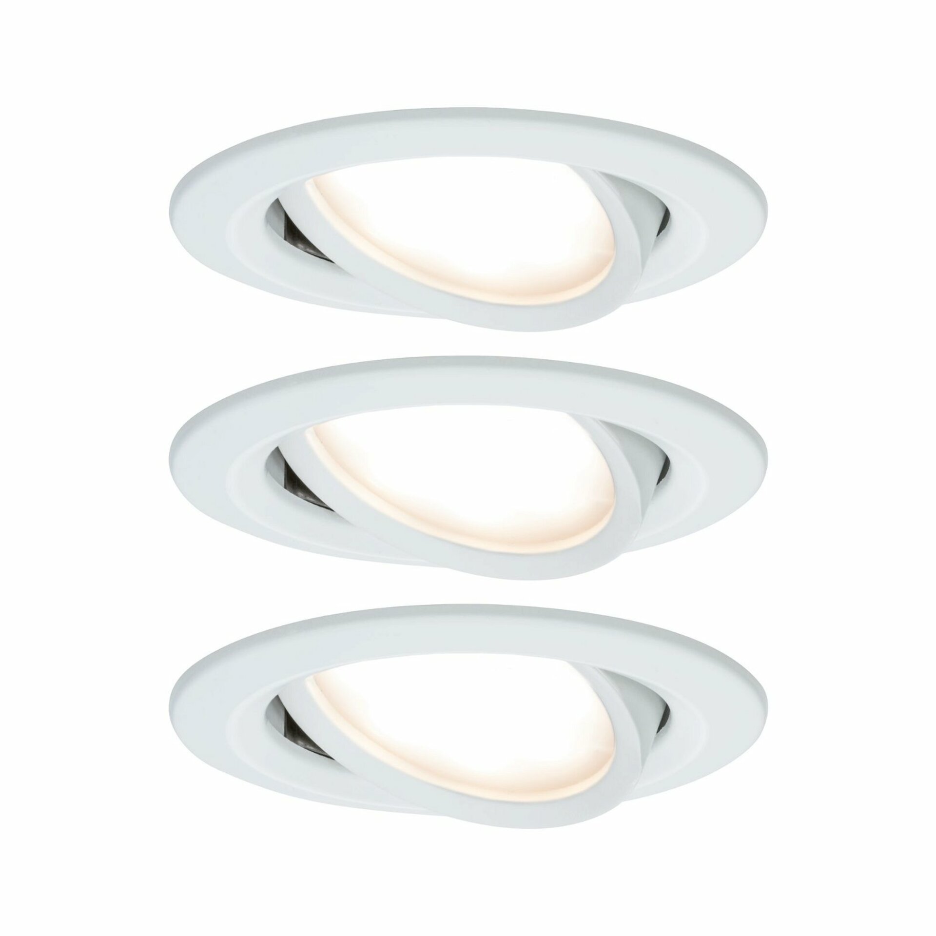 PAULMANN Vestavné svítidlo LED Nova kruhové 3x6,5W bílá mat nastavitelné 934.49 P 93449