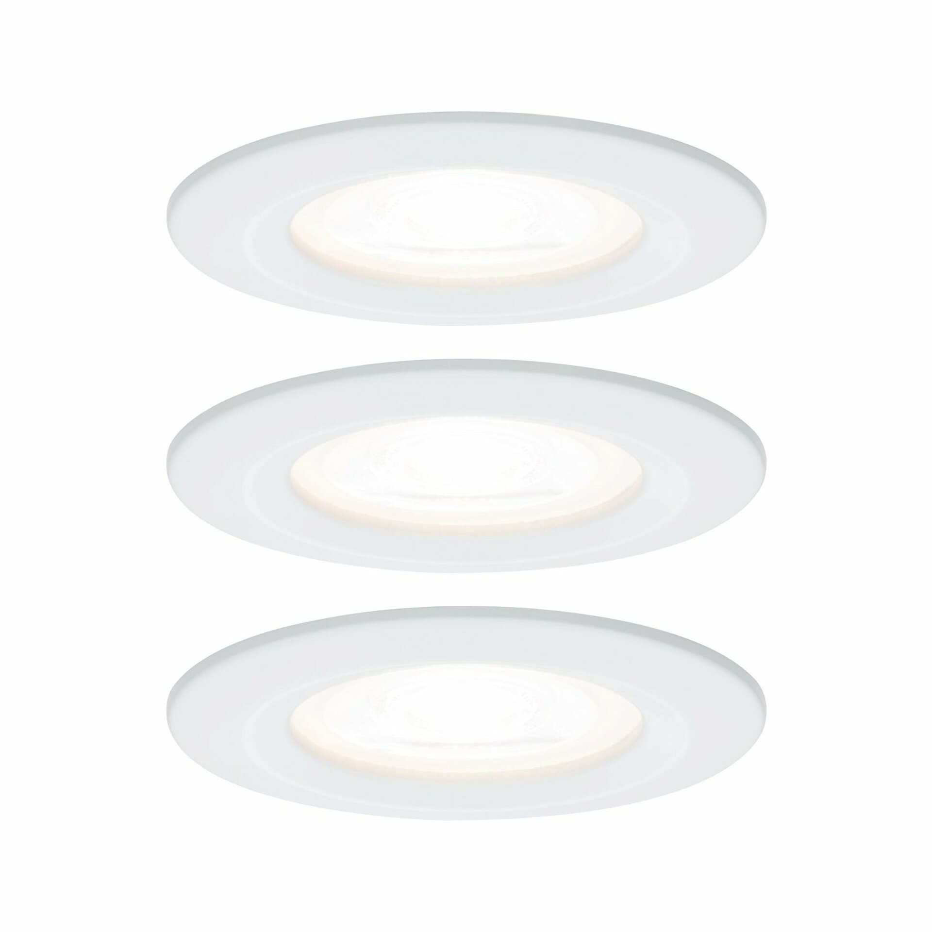 PAULMANN Vestavné svítidlo LED Nova kruhové 3x6,5W GU10 bílá mat nevýklopné 3-krokové-stmívatelné 934.78 P 93478