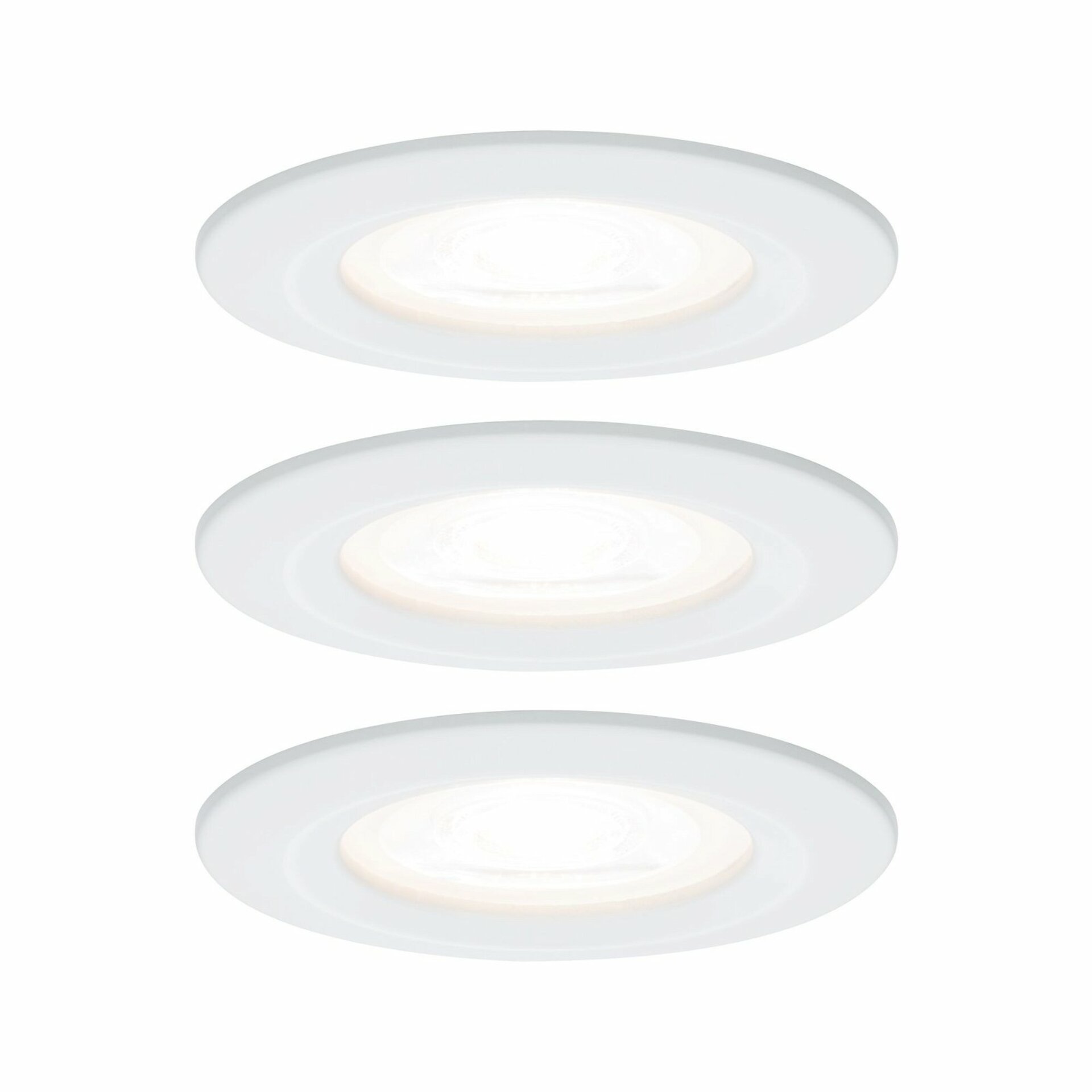 PAULMANN Vestavné svítidlo LED Nova kruhové 3x6,5W GU10 bílá mat nevýklopné 3-krokové-stmívatelné 934.78 P 93478