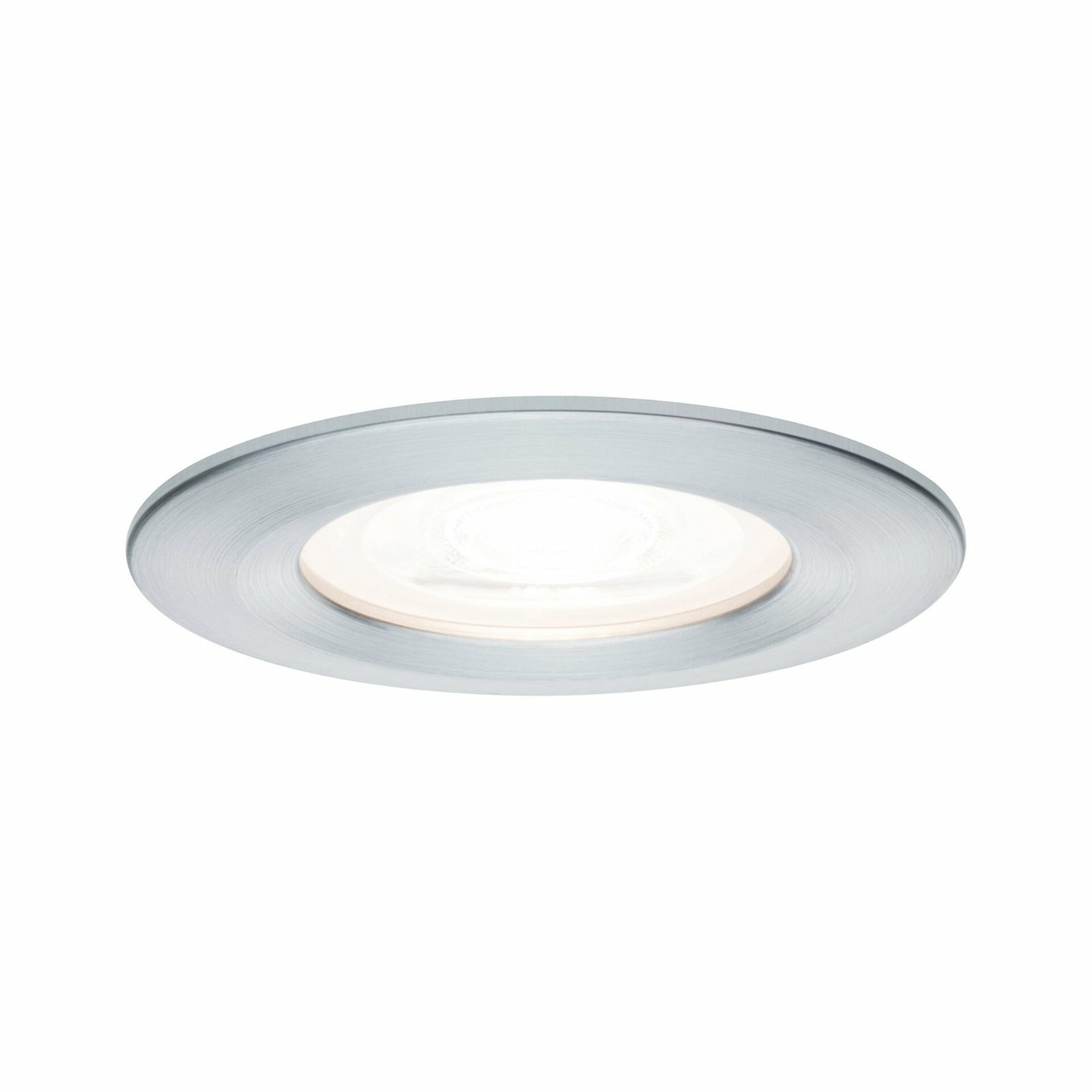 PAULMANN Vestavné svítidlo LED Nova kruhové 1x6,5W GU10 hliník broušený nevýklopné 3-krokové-stmívatelné 934.79 P 93479