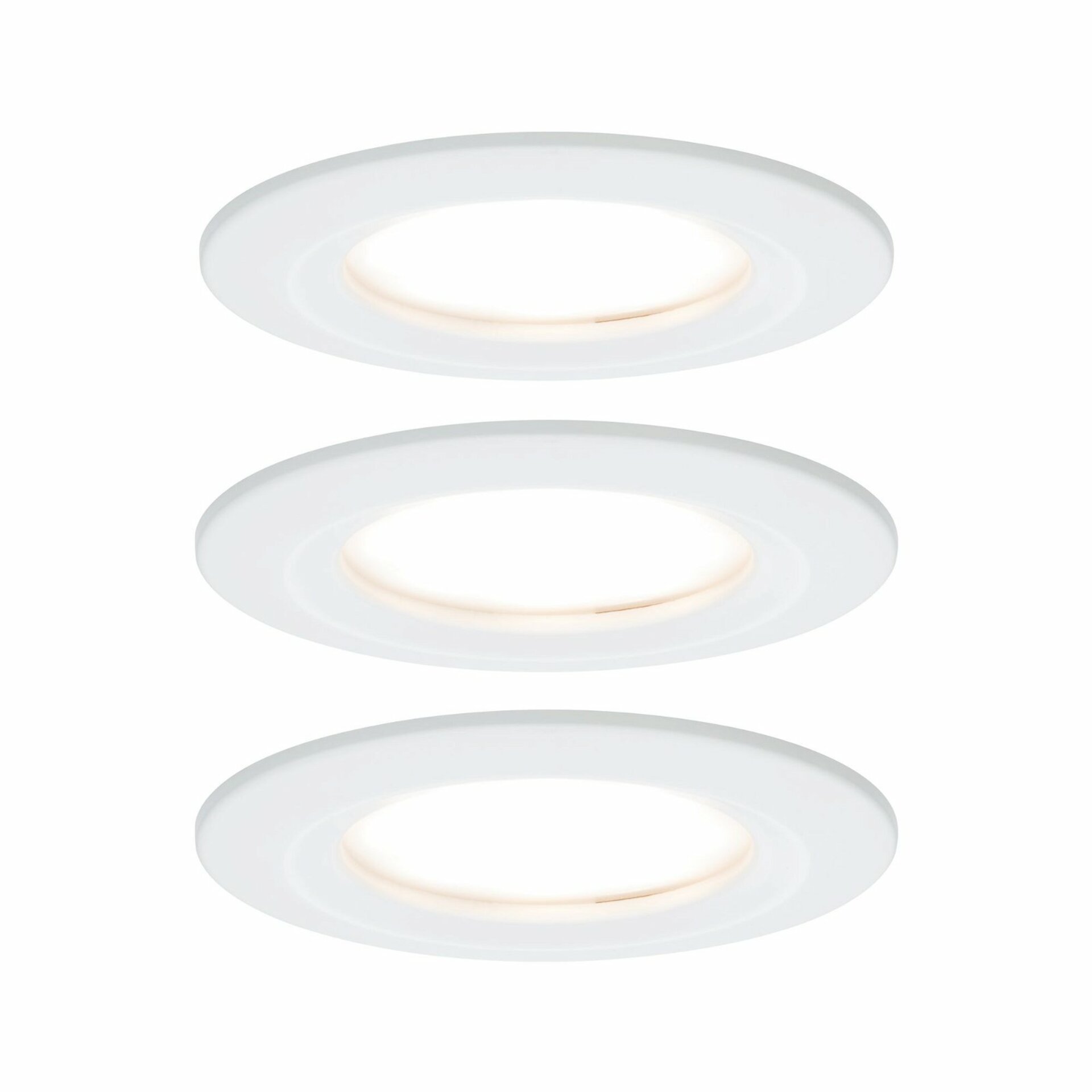 Paulmann vestavné svítidlo LED Coin Slim IP44 kruhové 6,8W bílá 3ks sada stmívatelné 938.70 P 93870