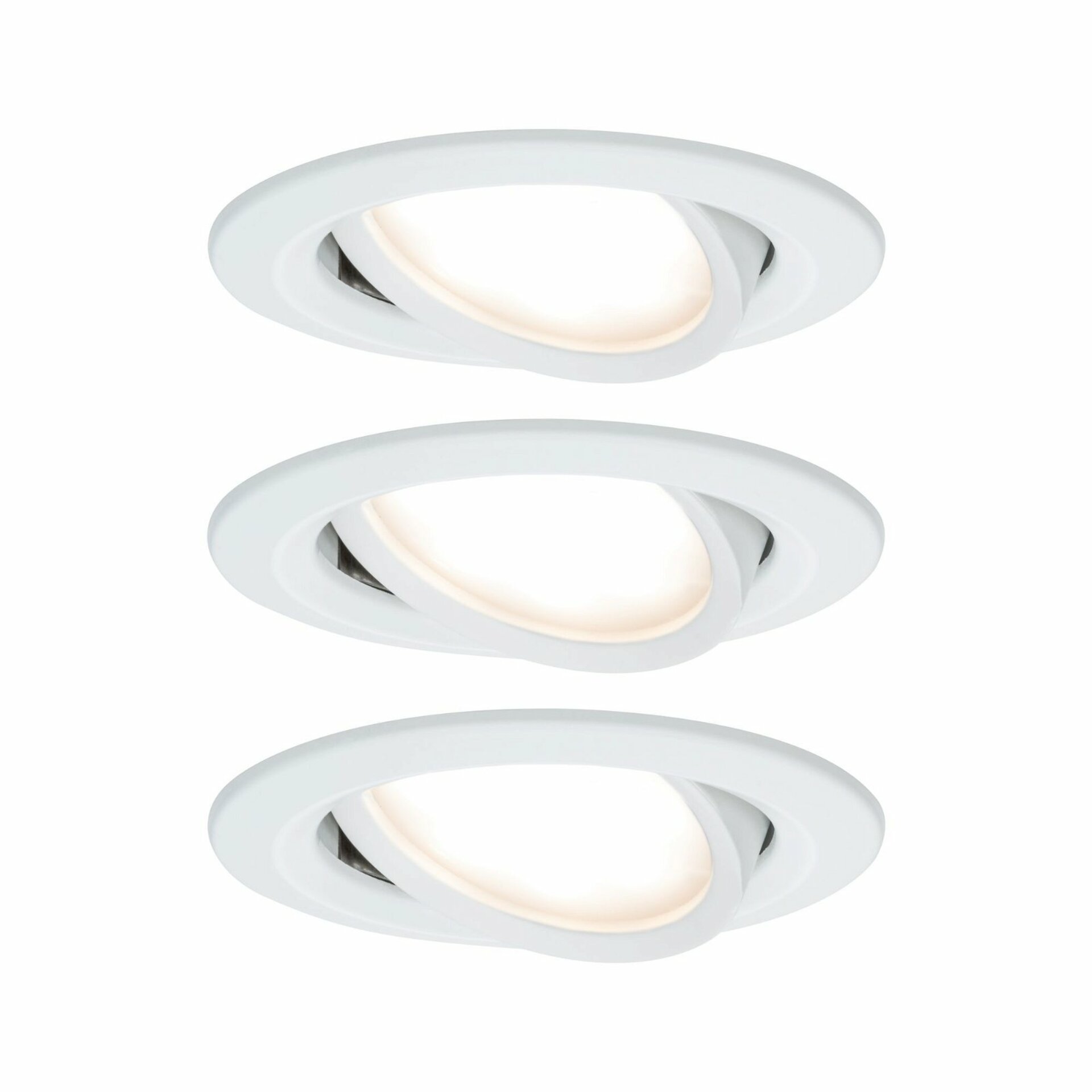 Paulmann vestavné svítidlo LED Coin Slim IP23 kruhové 6,8W bílá 3ks sada stmívatelné a nastavitelné 938.75 P 93875
