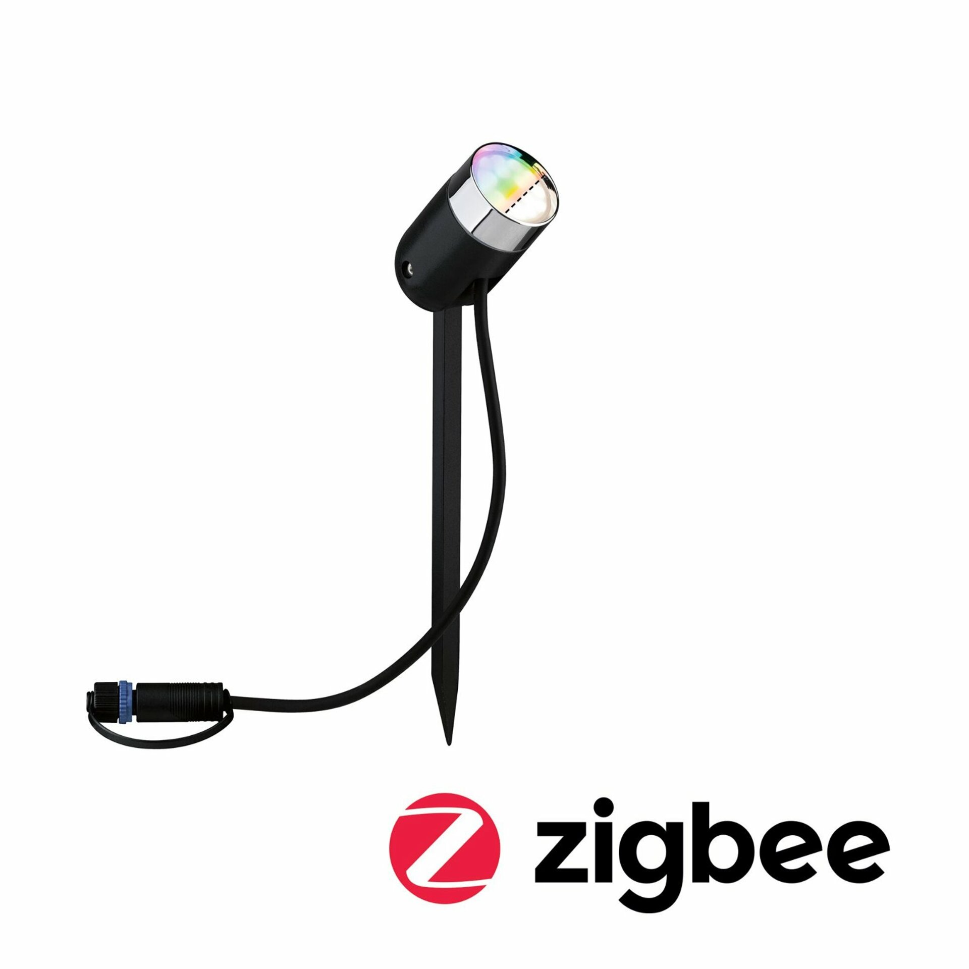 PAULMANN Plug & Shine ZigBee RGBW spot Pike 4W 24V 40° IP65 antracit 942.83