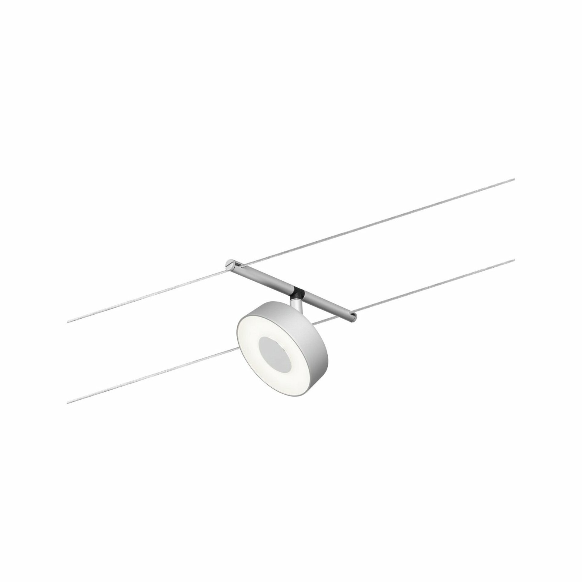 Levně PAULMANN LED lankový systém Circle spot 5W 3000K 12V matný chrom/chrom