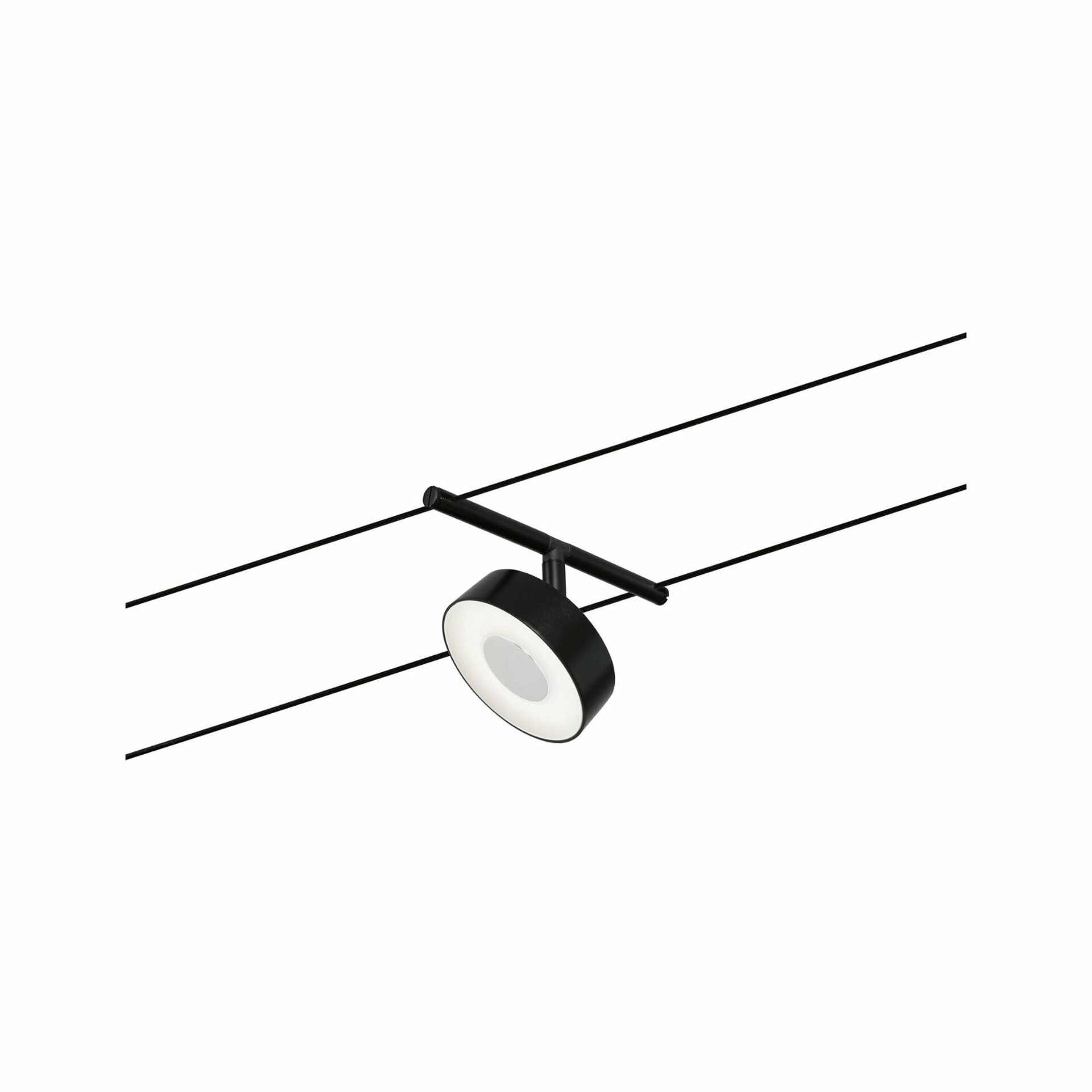 Levně PAULMANN LED lankový systém Circle spot 5W 3000K 12V černá mat/chrom