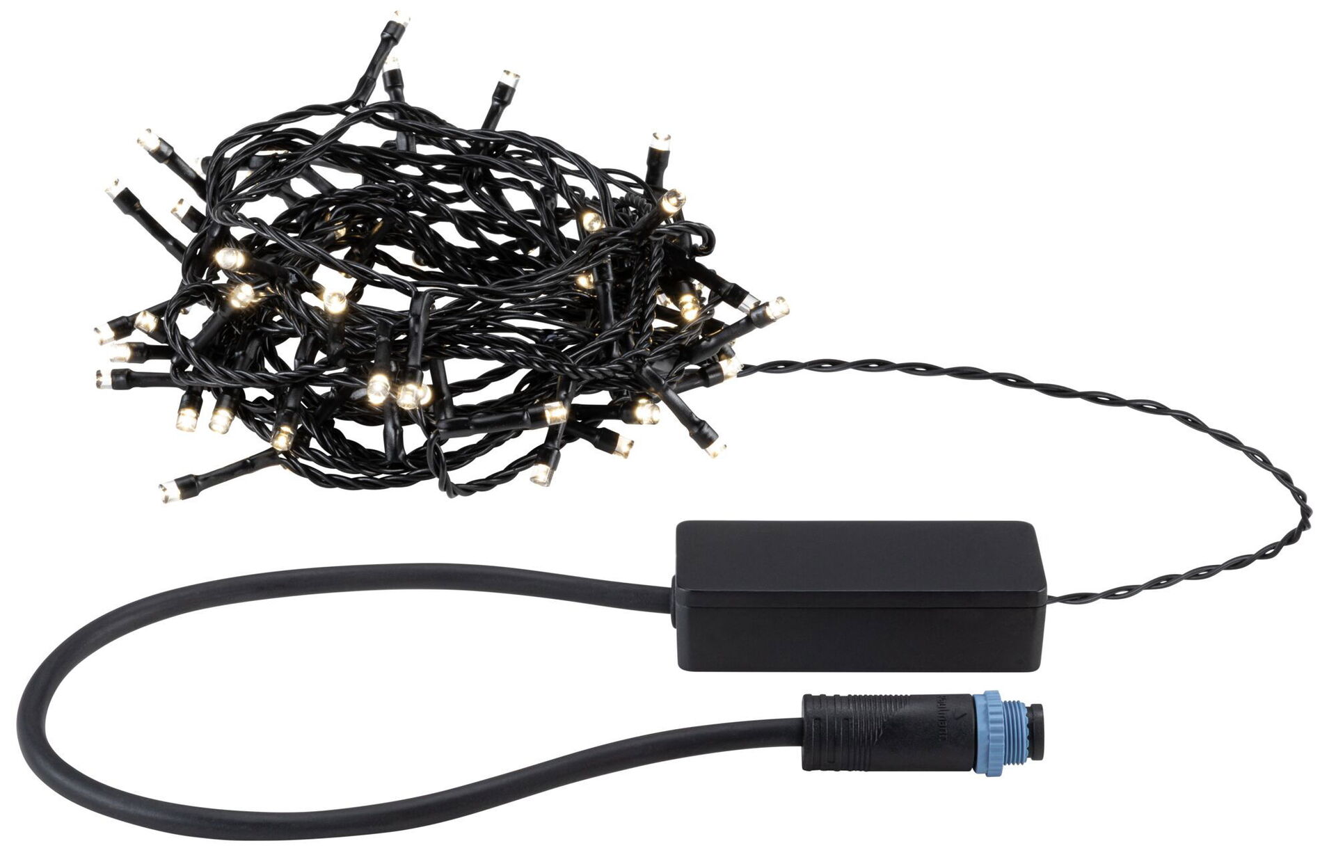 Levně PAULMANN Plug & Shine LED světelný řetěz Yuna teplá bílá 7,4m IP44 1,3W černá
