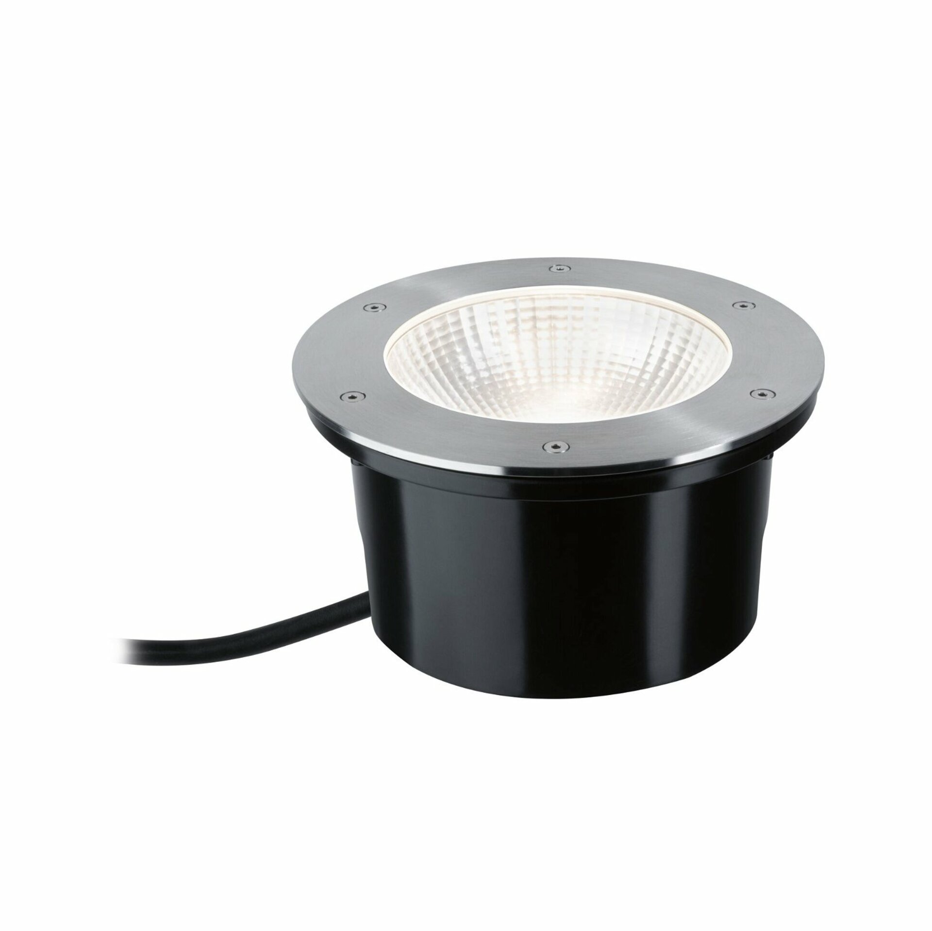 Levně PAULMANN LED zemní svítidlo Durea IP67 kruhové 213mm 3000K 12,5W 230V ocel kov