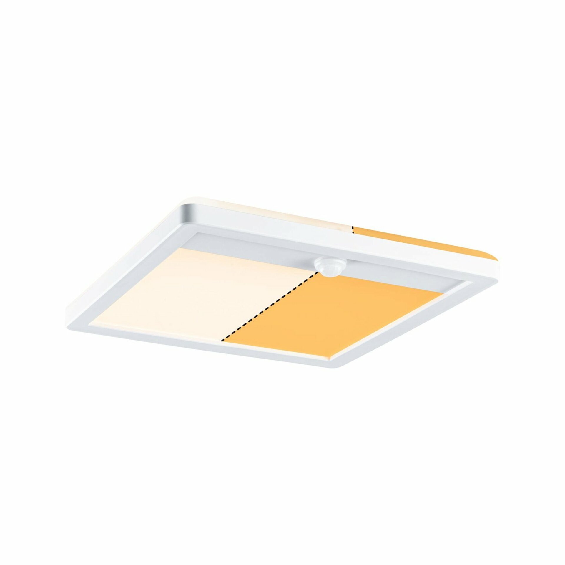 PAULMANN LED venkovní panel Lamina Backlight pohybové čidlo neláká hmyz IP44 hranaté 250x47mm CCT 14W 230V bílá umělá hmota