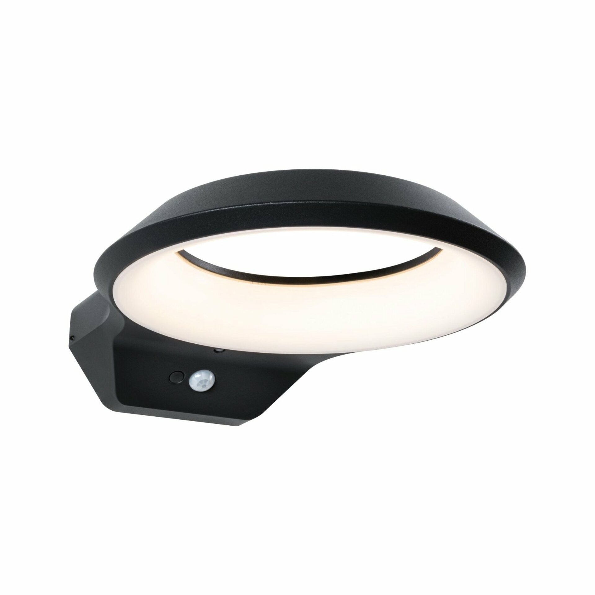 PAULMANN LED venkovní nástěnné svítidlo Anela pohybové čidlo IP44 245x309mm 3000K 12,5W 230V antracit hliník