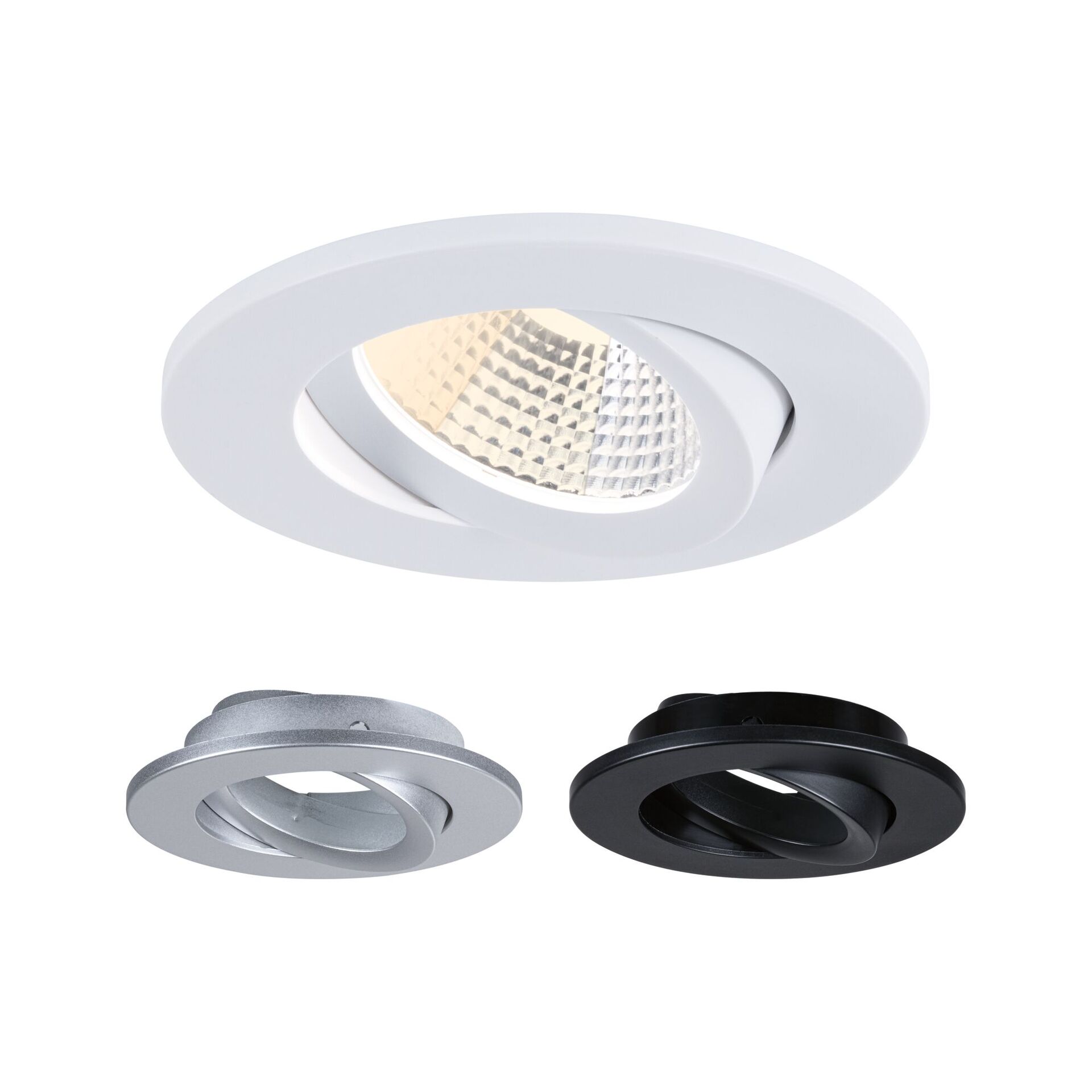 Levně PAULMANN LED vestavné svítidlo White Select Viona IP65 kruhové 85mm 25° 6W 230V 2700 - 4000K černá mat/bílá mat/matný chrom