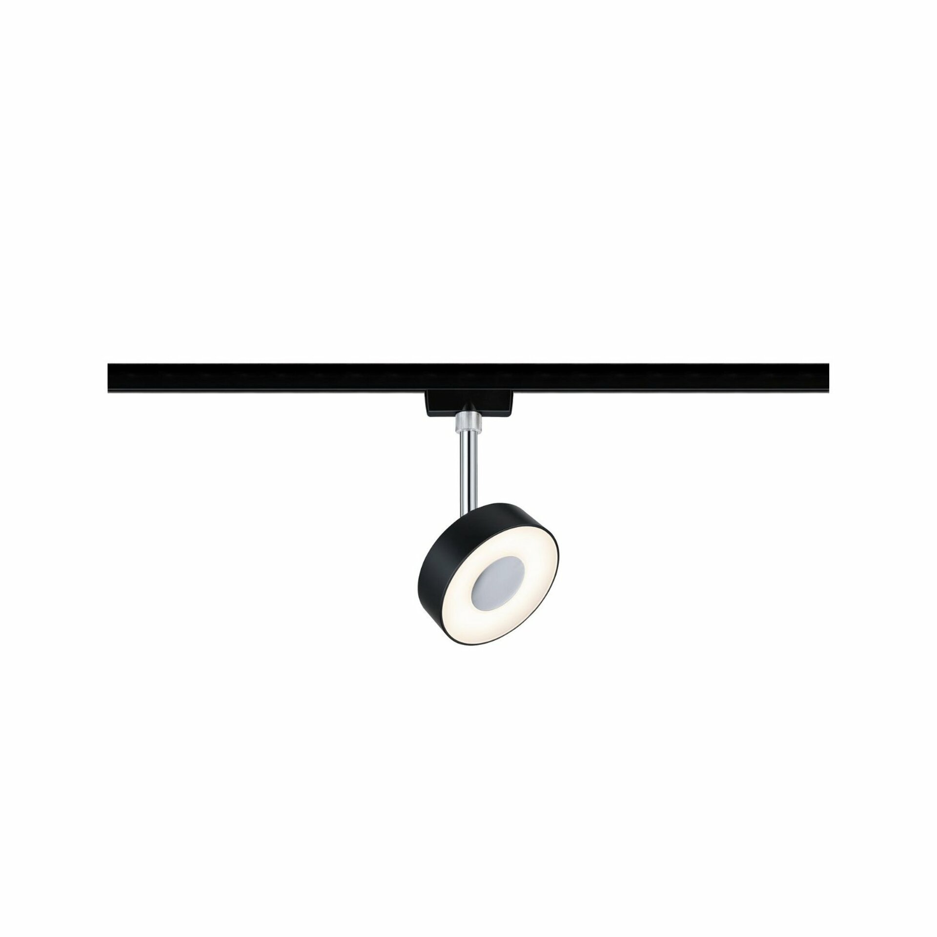 Levně PAULMANN URail LED-spot Circle 5W černá mat 2700K kov/umělá hmota stmívatelné 969.15