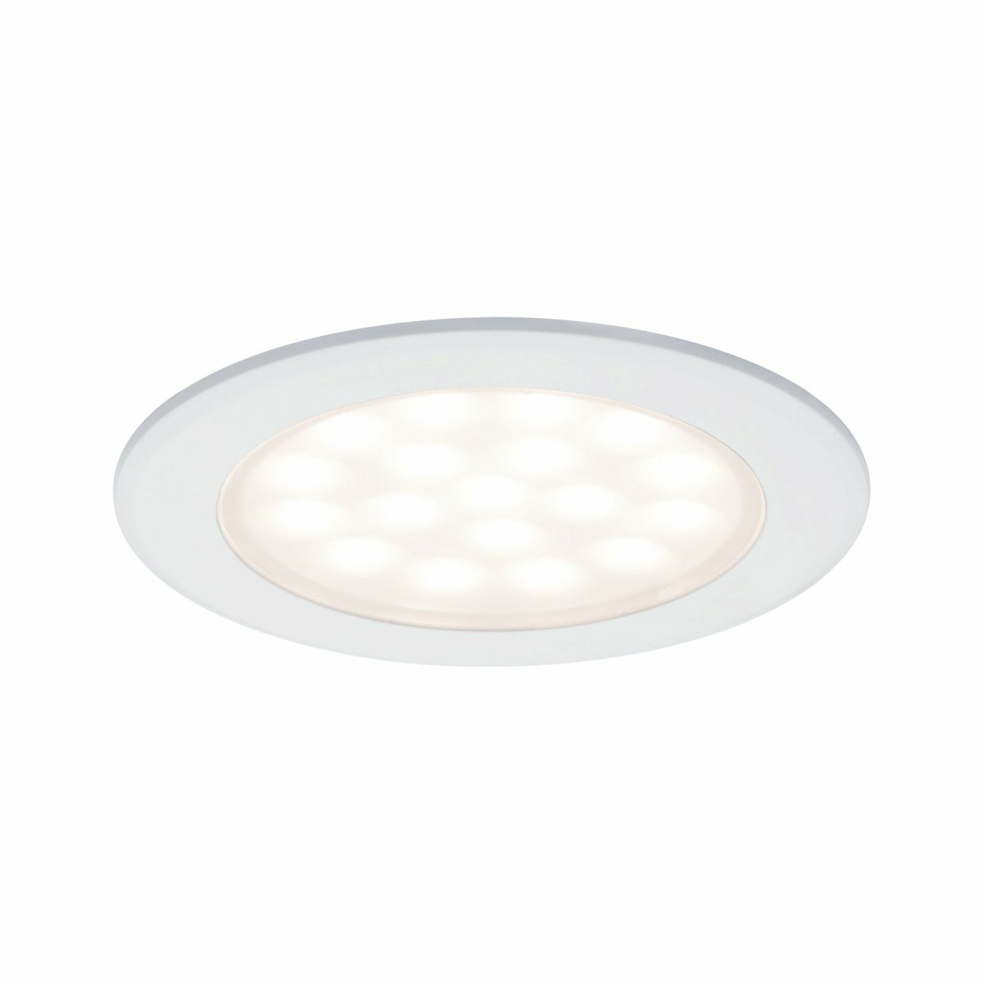 Paulmann LED nábytkové vestavné svítidlo kruhové 2ks sada 2x2,5W bílá mat 999.21 P 99921