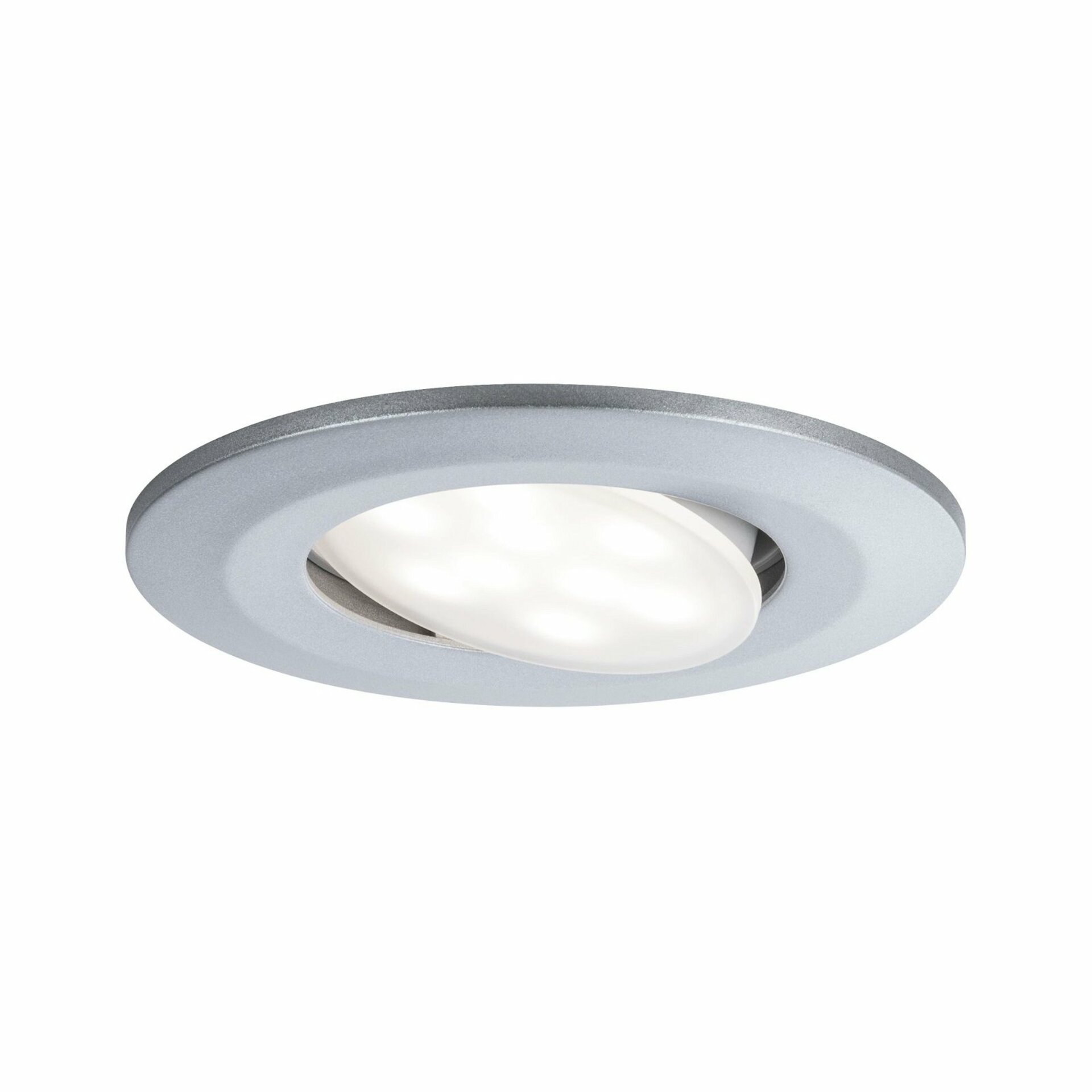 PAULMANN Vestavné svítidlo LED Calla kruhové 1x6,5W matný chrom výklopné 999.32 P 99932