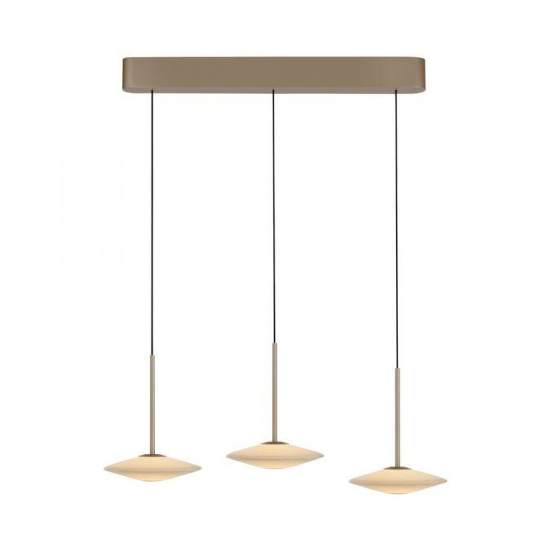 Levně PAUL NEUHAUS LED závěsné svítidlo ELIPSA, bronzová, stmívatelné, Comfort-Lift 3000K