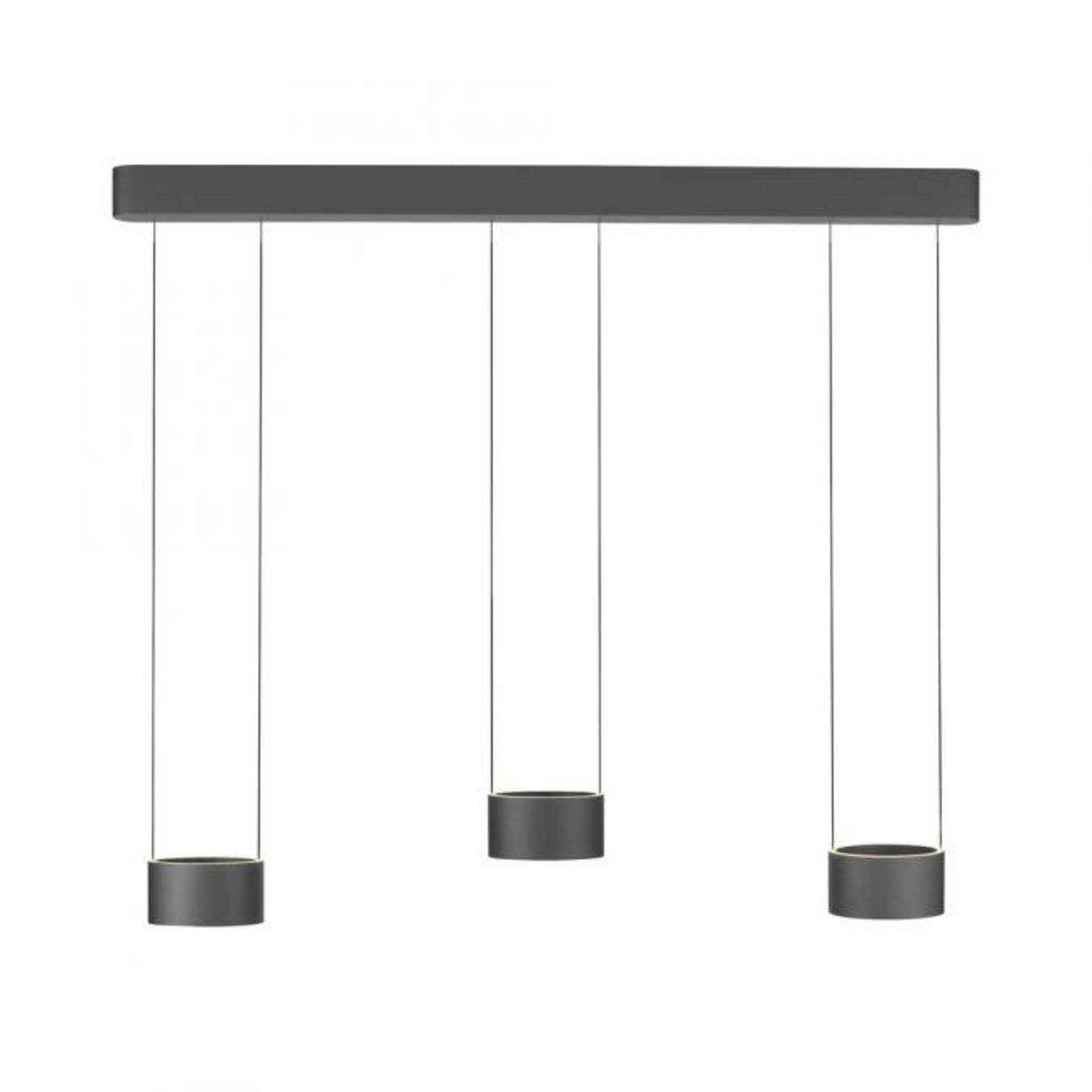 Levně PAUL NEUHAUS LED závěsné svítidlo PURE Clipse, šedá, dálkový ovladač, Comfort Lift, paměťová funkce 2200-5000K