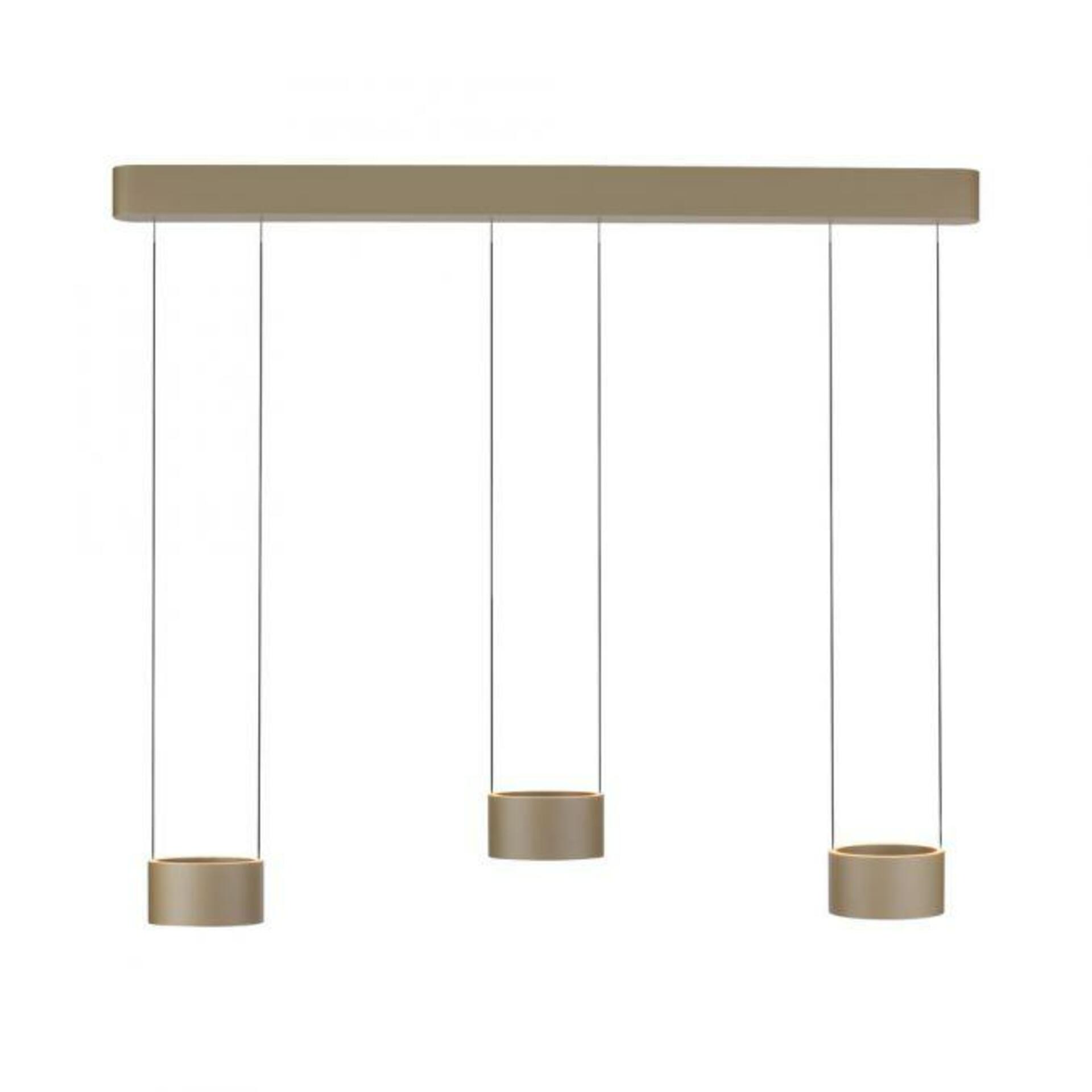 PAUL NEUHAUS LED závěsné svítidlo PURE Clipse, bronzová, dálkový ovladač, Comfort Lift, paměťová funkce 2200-5000K
