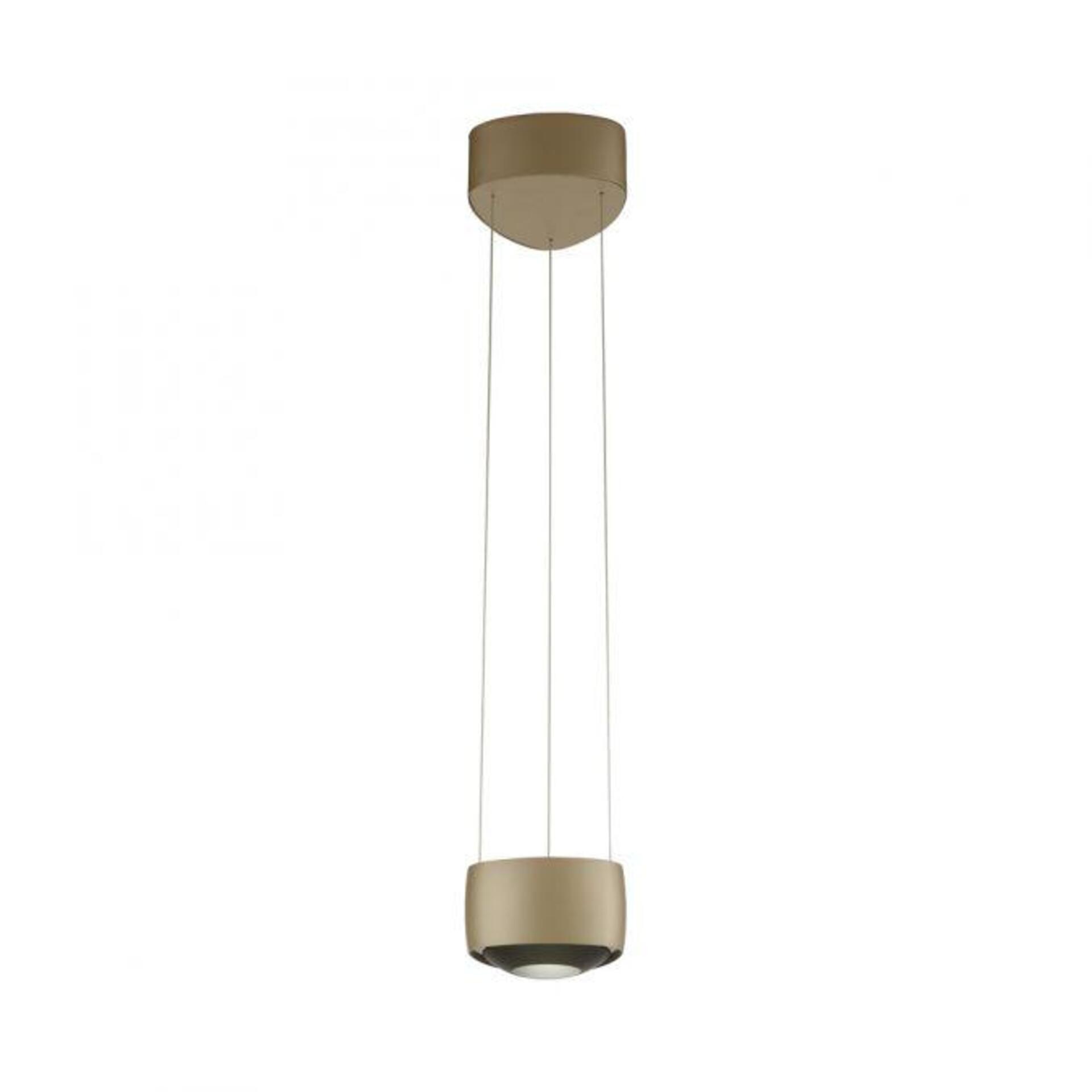 Levně PAUL NEUHAUS LED závěsné svítidlo Q-STRETTO, bronzová, stmívatelné, dálkový ovladač ZigBee 2200-5000K