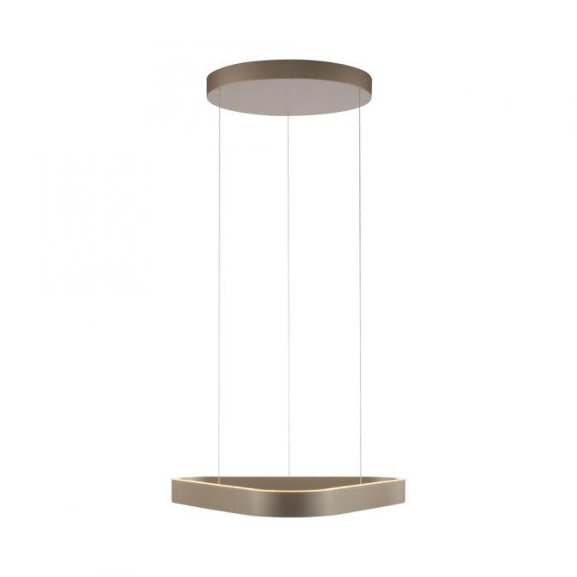 Levně PAUL NEUHAUS LED závěsné svítidlo Q-STRETTO, bronzová, ZigBee 2200-5000K