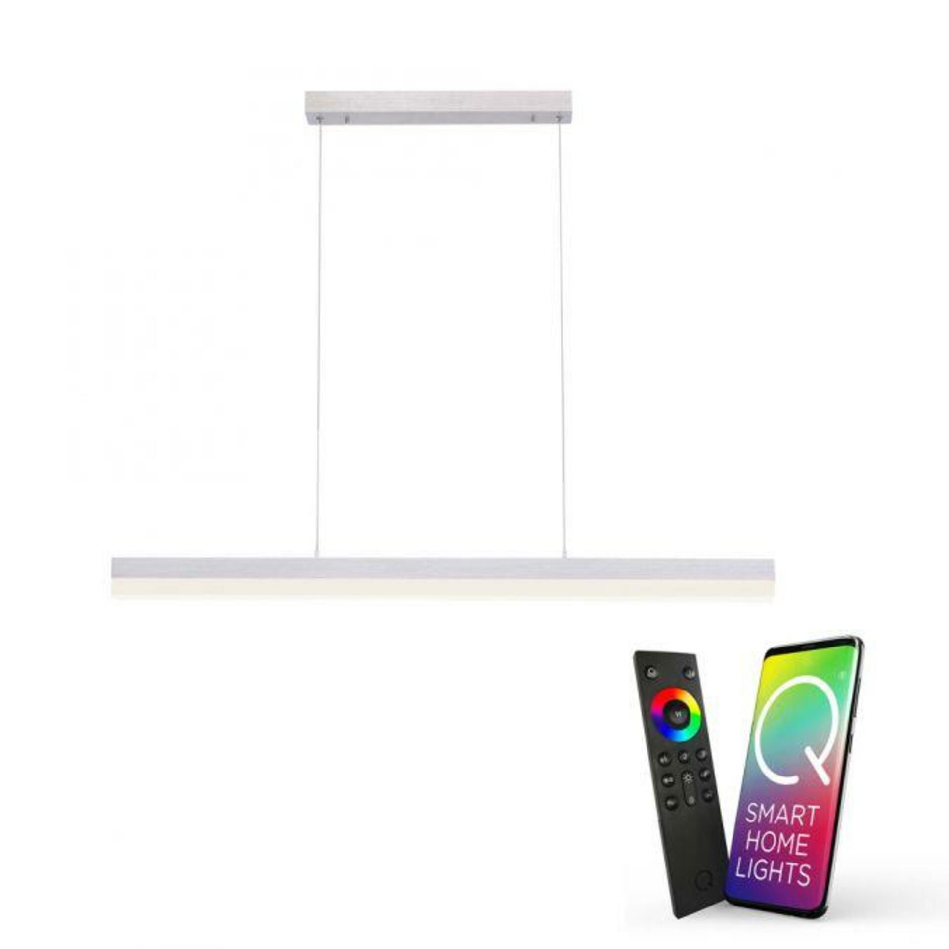 PAUL NEUHAUS Q-TOWER lineární LED závěsné svítidlo stmívatelné Smart Home ZigBee 2700-5000K