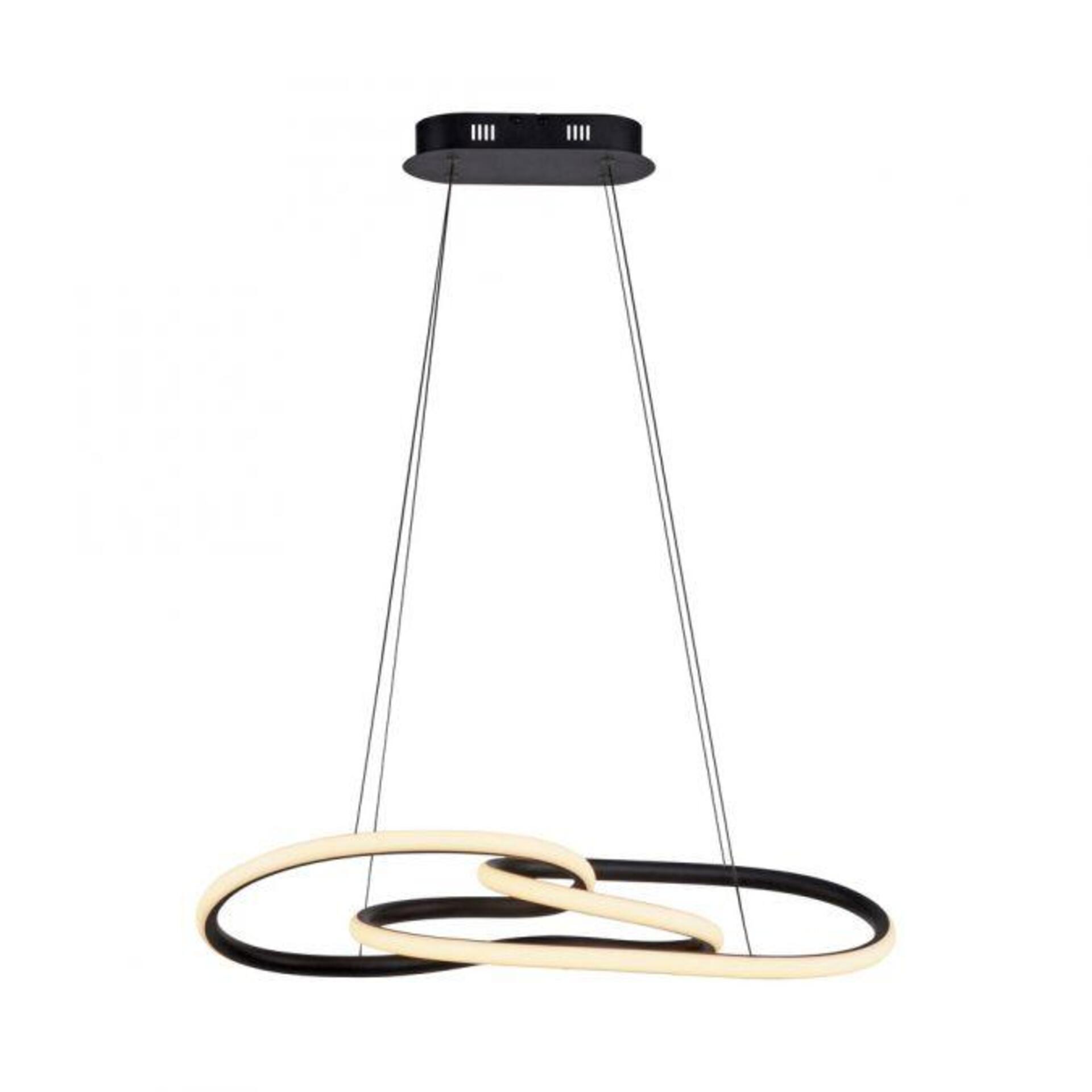 Levně PAUL NEUHAUS LED závěsné svítidlo TWIST, černá, nastavitelná výška, paměťová funkce SimplyDim 2700K