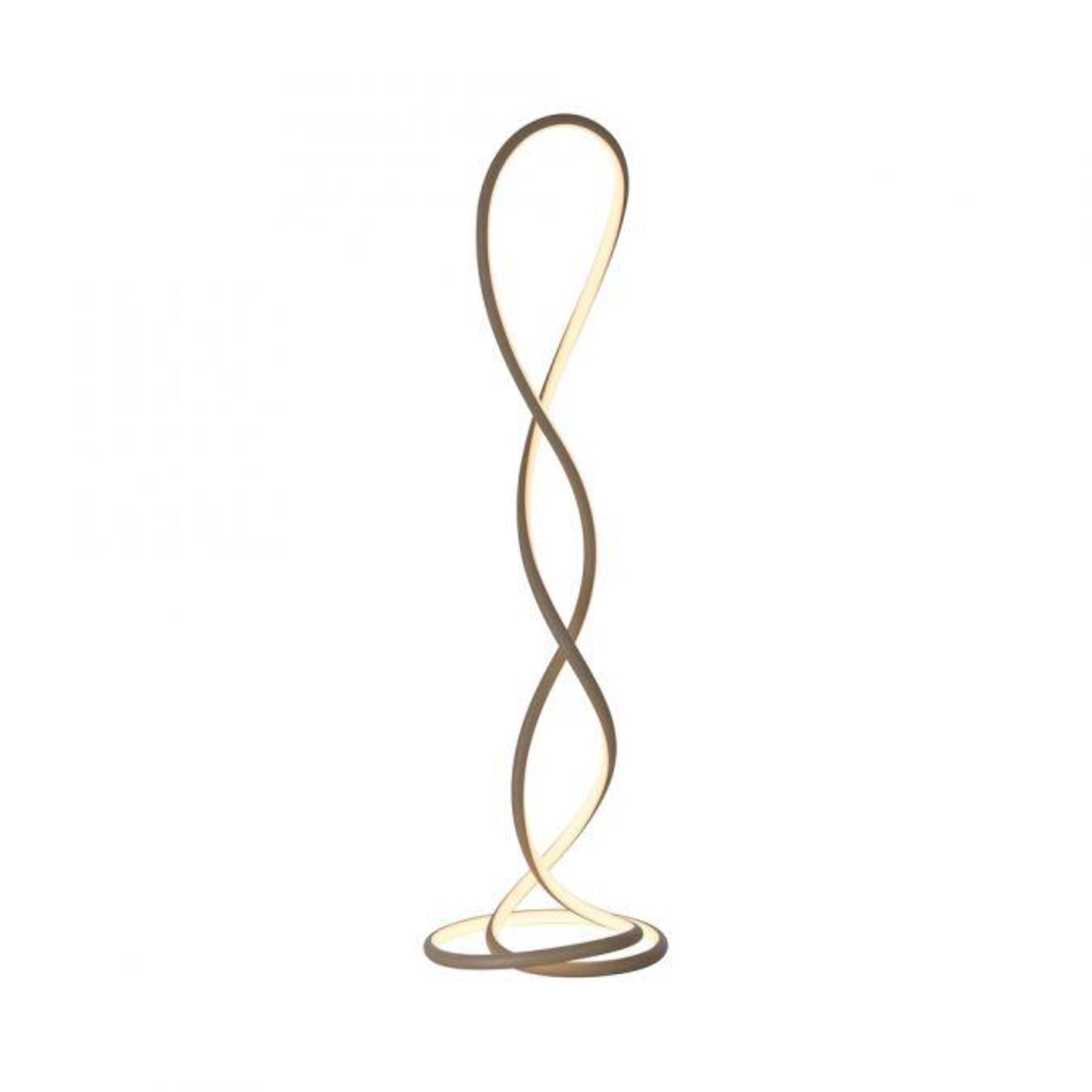 Levně PAUL NEUHAUS LED stojací svítidlo TWIST moderní design, písková barva 2700K