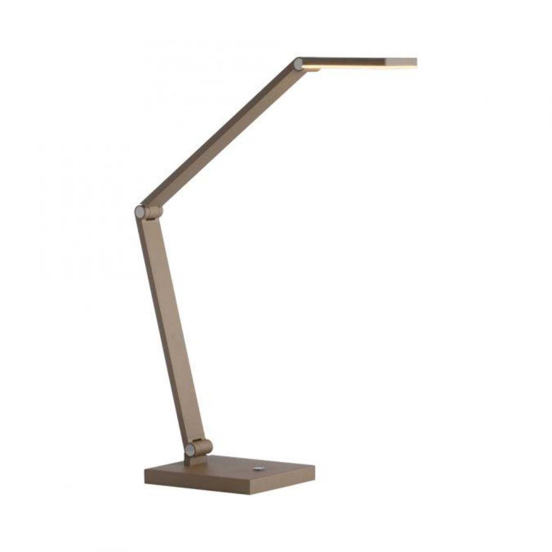 Levně PAUL NEUHAUS LED stolní lampa SAMSKY, bronzová, stmívatelné, dotykový stmívač, nastavitelná výška, paměťová funkce 2700-5000K