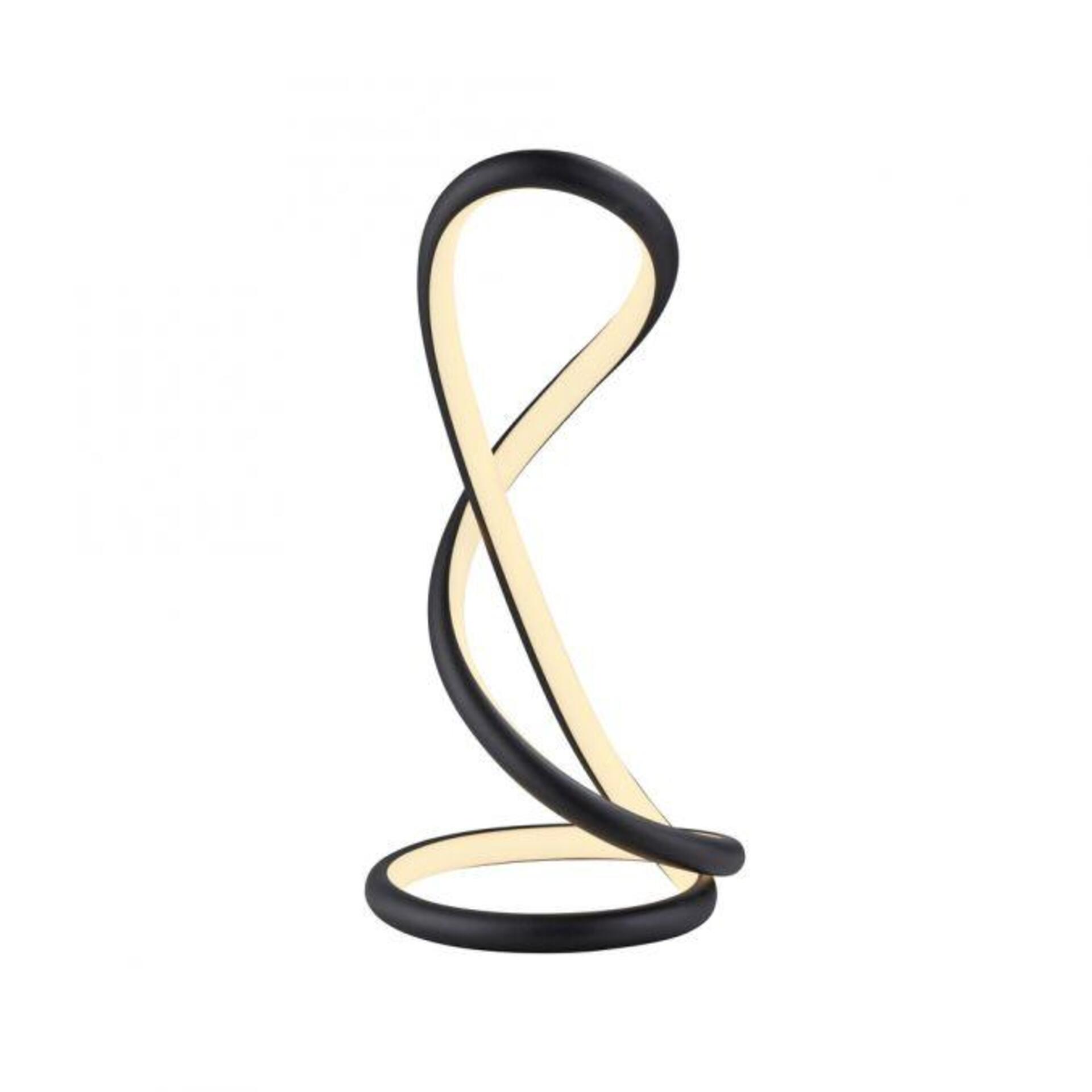 Levně PAUL NEUHAUS LED stolní lampa TWIST, černá, noční stolní lampa, šňůrový stmívač 2700K