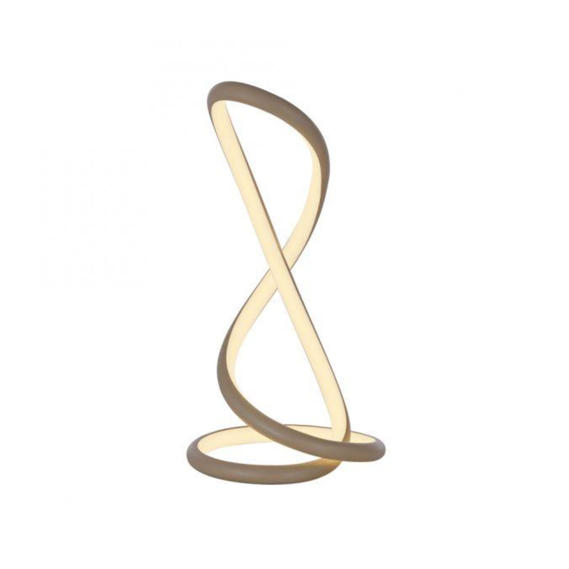 Levně PAUL NEUHAUS LED stolní lampa TWIST moderní design, písková barva 2700K