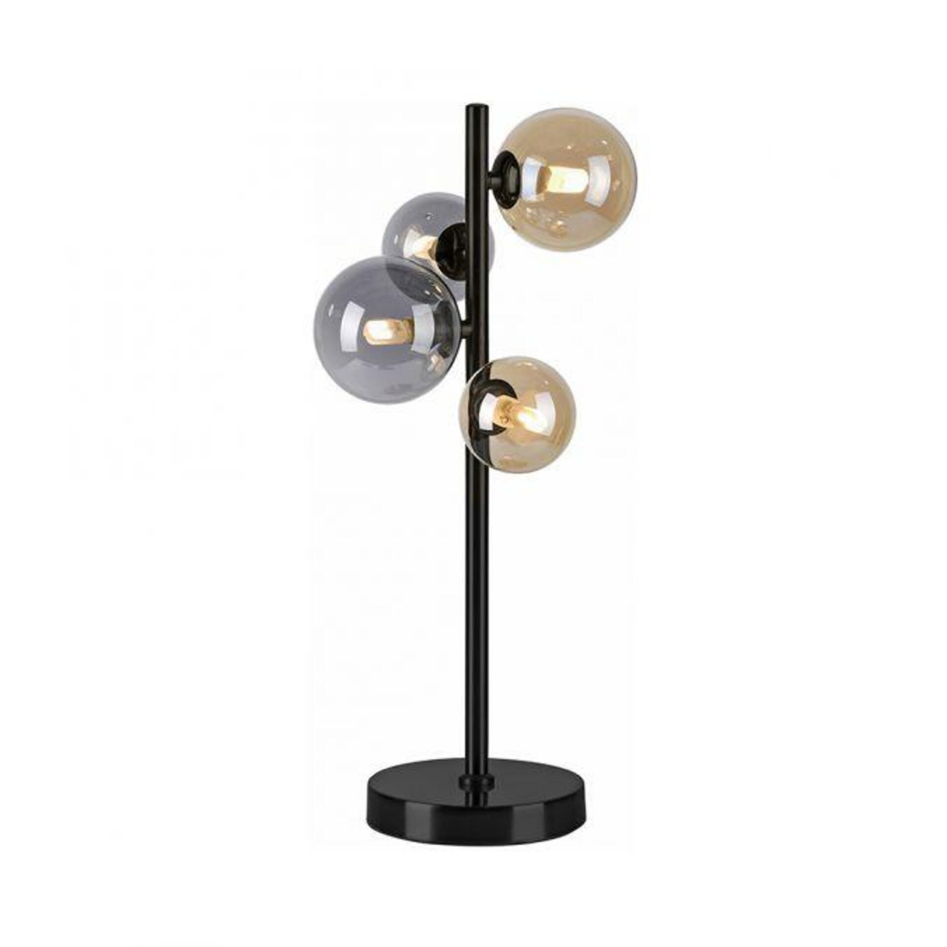 Levně PAUL NEUHAUS LED stolní lampa černá kruhová šňůrový vypínač teplá bílá do interiéru 3000K PN 4585-18