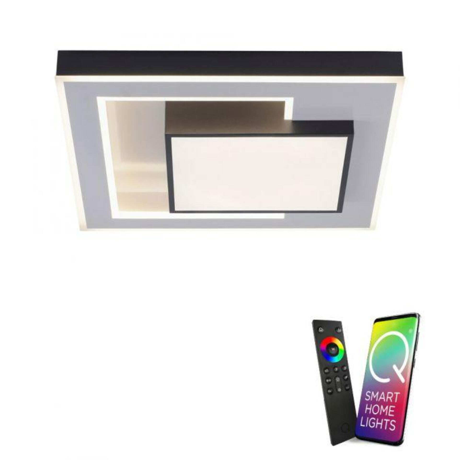 PAUL NEUHAUS Q-ALTA, LED stropní svítidlo, 60x60 cm, stmívatelné CCT, Smart Home ZigBee 2700-5000K 6124-18