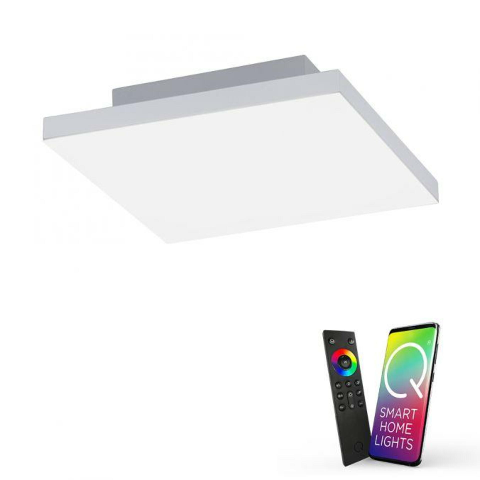 PAUL NEUHAUS Q-FRAMELESS, stropní svítidlo, Smart Home, 30x30cm RGB+3000-5000K PN 8286-16