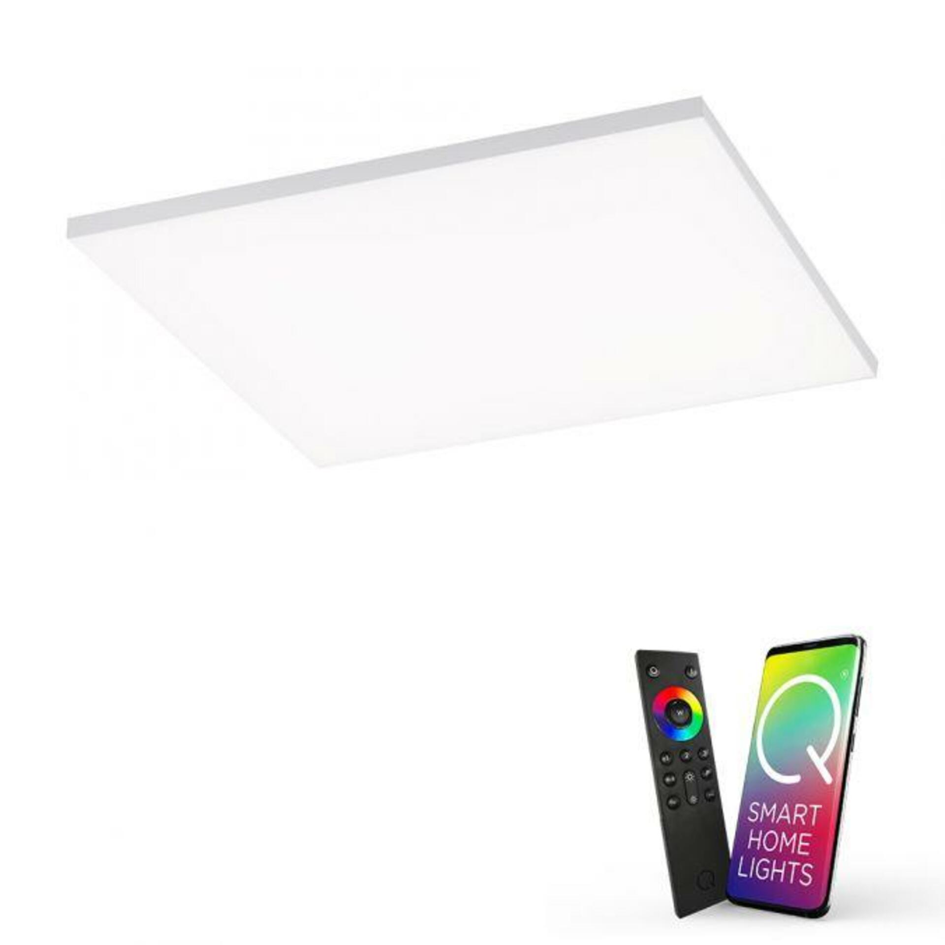 PAUL NEUHAUS Q-FRAMELESS LED panel hranaté a Smart Home vč. ovladač-dálkový ovladač a ovladač stmívání ZigBee RGB+3000-5000K PN 8287-16