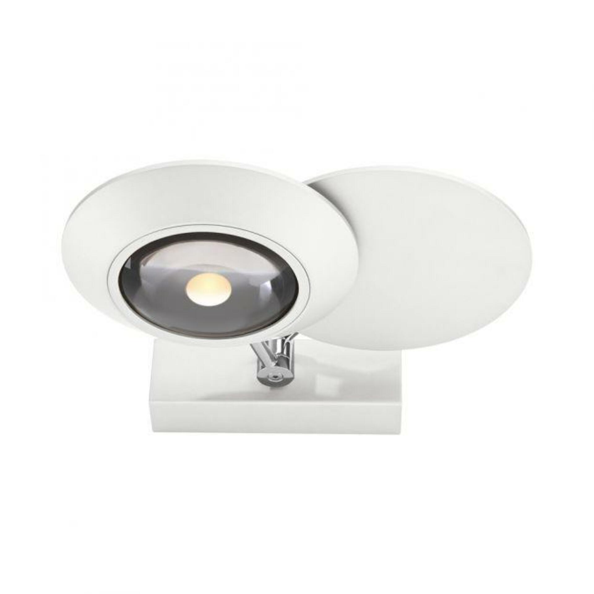 PAUL NEUHAUS LED nástěnné svítidlo PURE Oculis, bílá, stmívatelné, otočné a nastavitelné 2700K