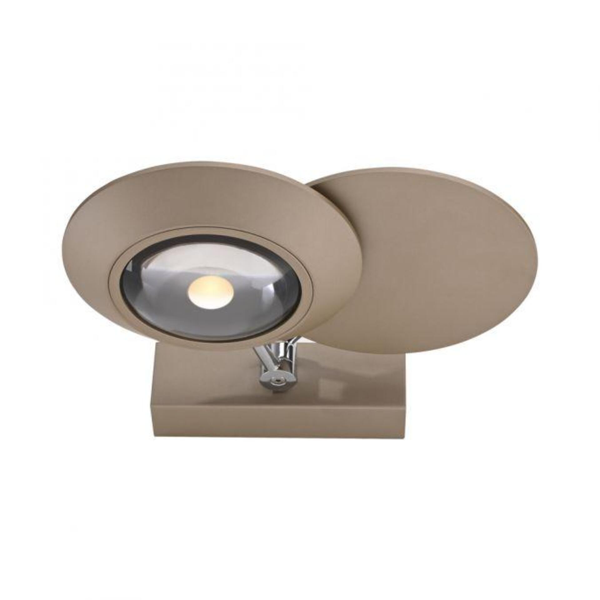 Levně PAUL NEUHAUS LED stropní svítidlo PURE Oculis, bronzová, stmívatelné, otočné a nastavitelné 2700K