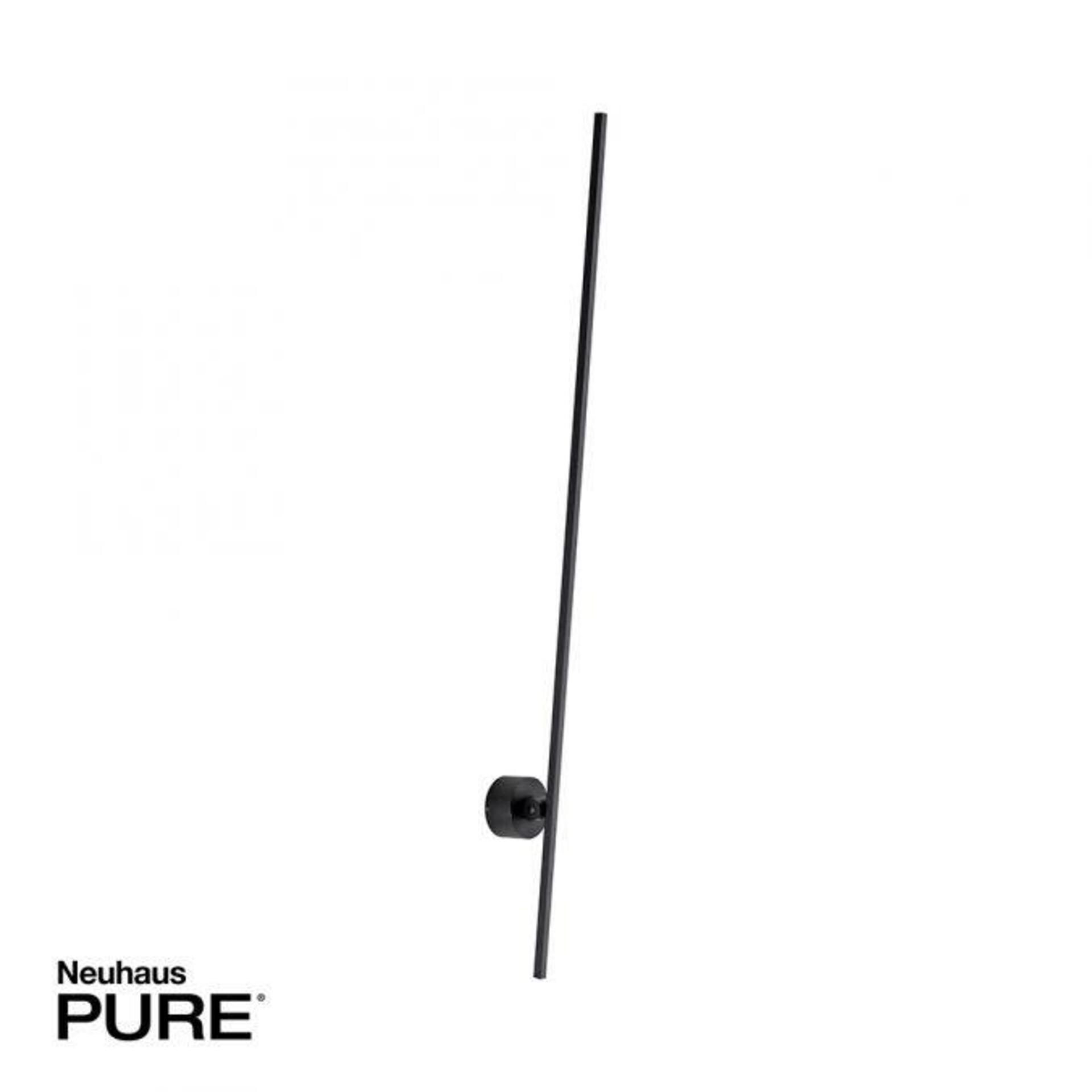 PAUL NEUHAUS PURE GRAFO LED nástěnné svítidlo, černá, úzké, nastavitelné, 110cm 3000K