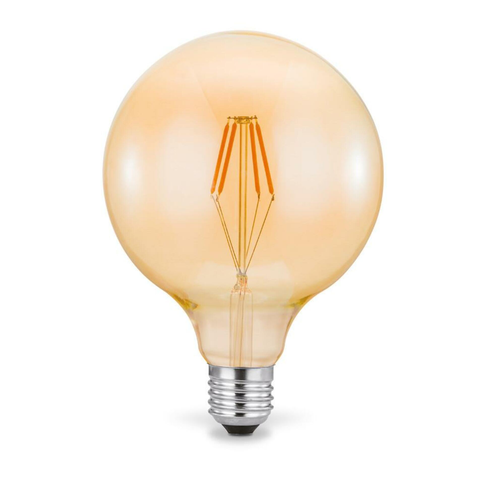 JUST LIGHT LEUCHTEN DIRECT LED Filament Globe, 4W E27, průměr 125mm 3000K DIM 08458 LD 08458