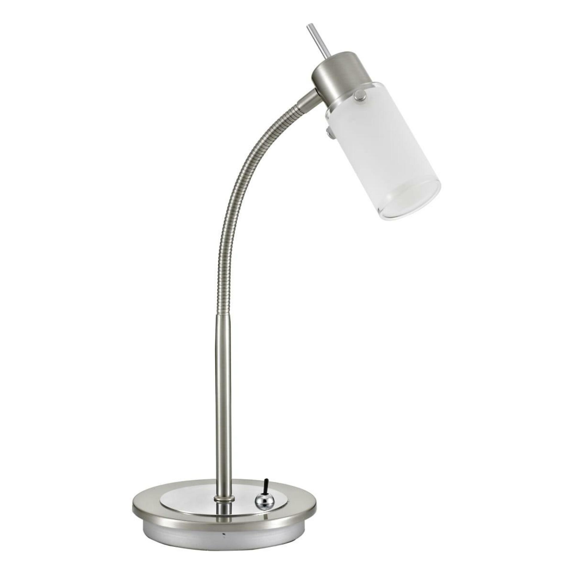 Levně LEUCHTEN DIREKT is JUST LIGHT LED stolní lampa, svítidlo na čtení, ocel, jednoduché 3000K LD 11935-55
