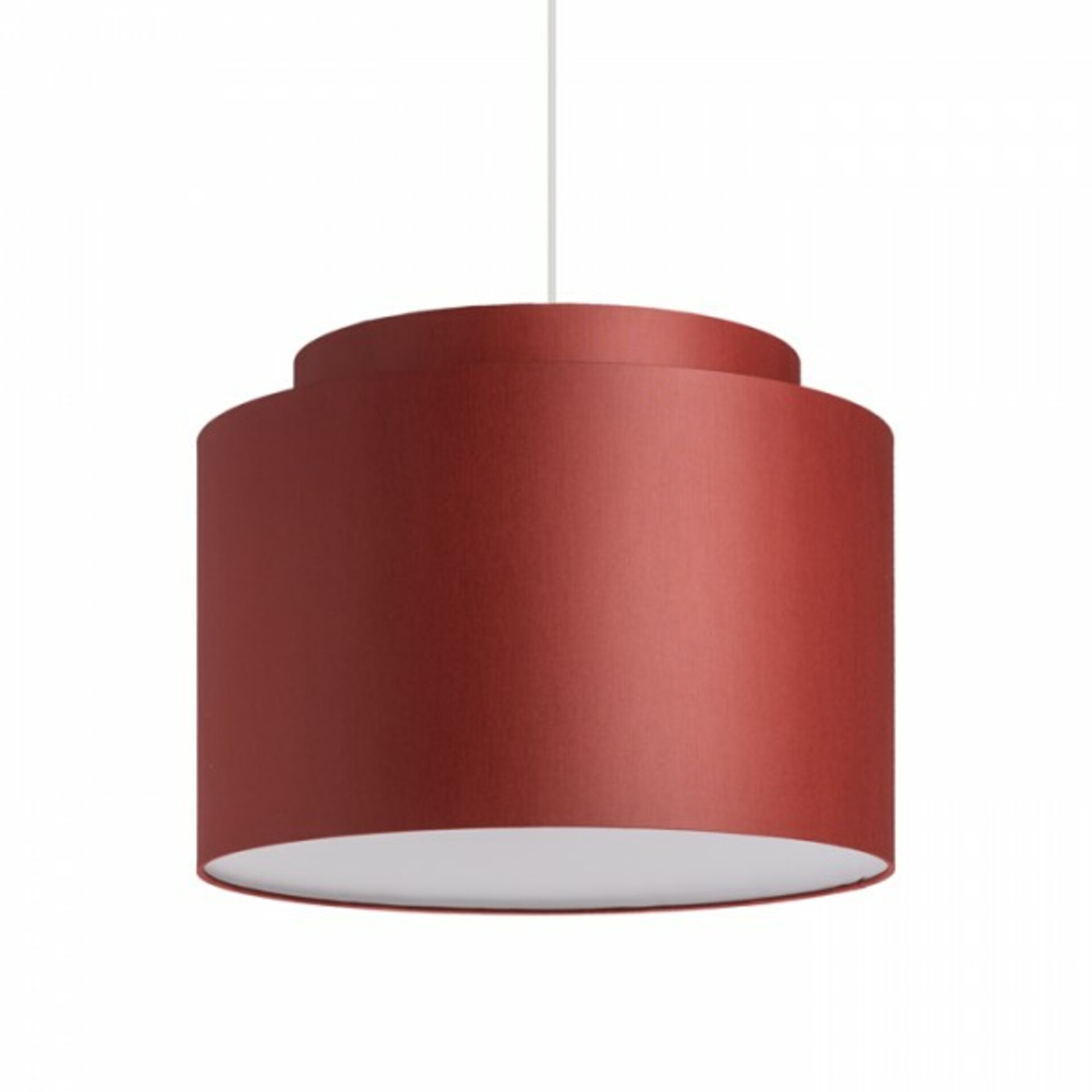 RED - DESIGN RENDL VÝPRODEJ VZORKU RENDL DOUBLE 40/30 stínidlo Chintz terakota/bílé PVC max. 23W R11525