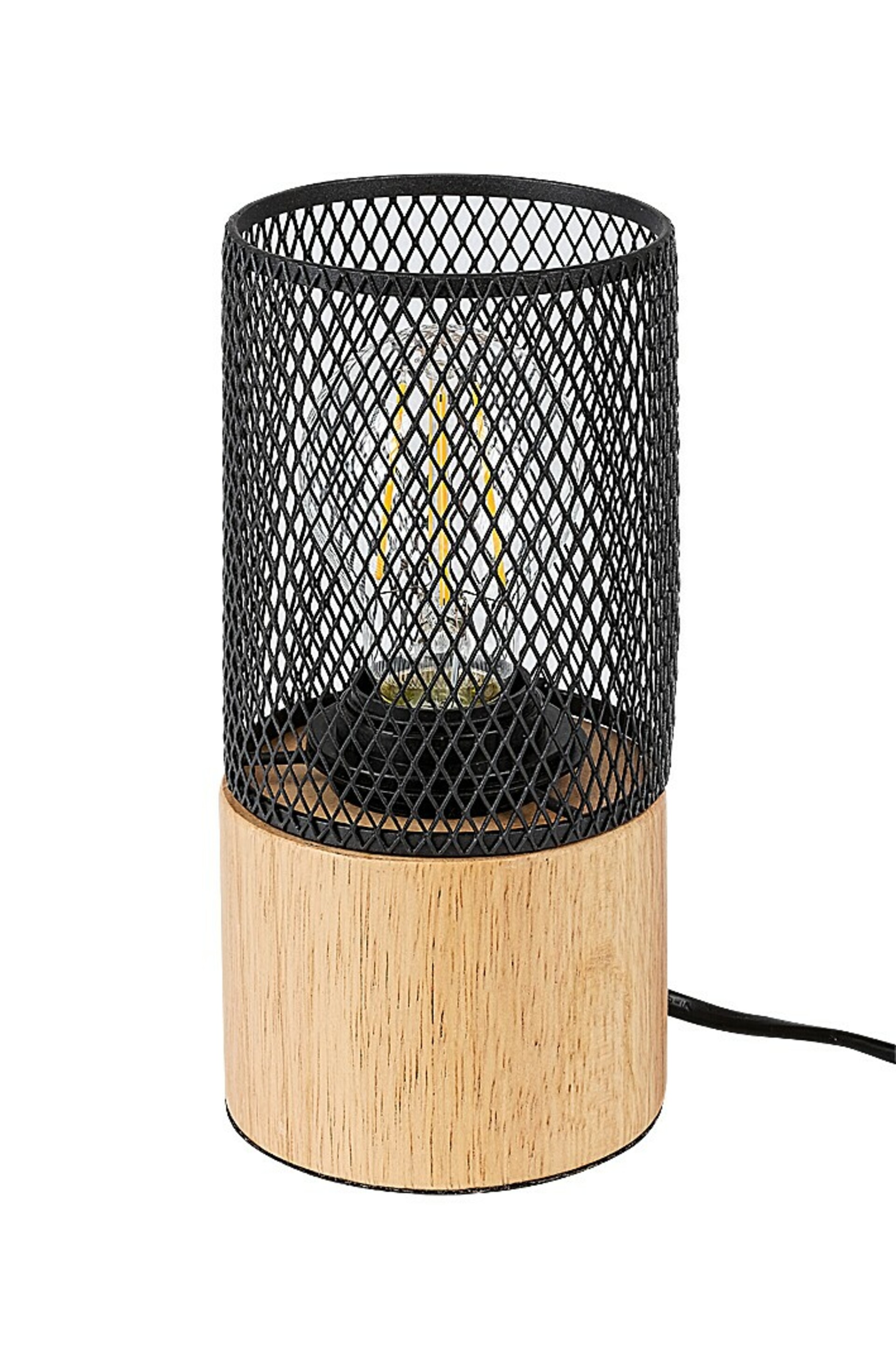 Rabalux stolní lampa Callum E27 1x MAX 25W buk 74040