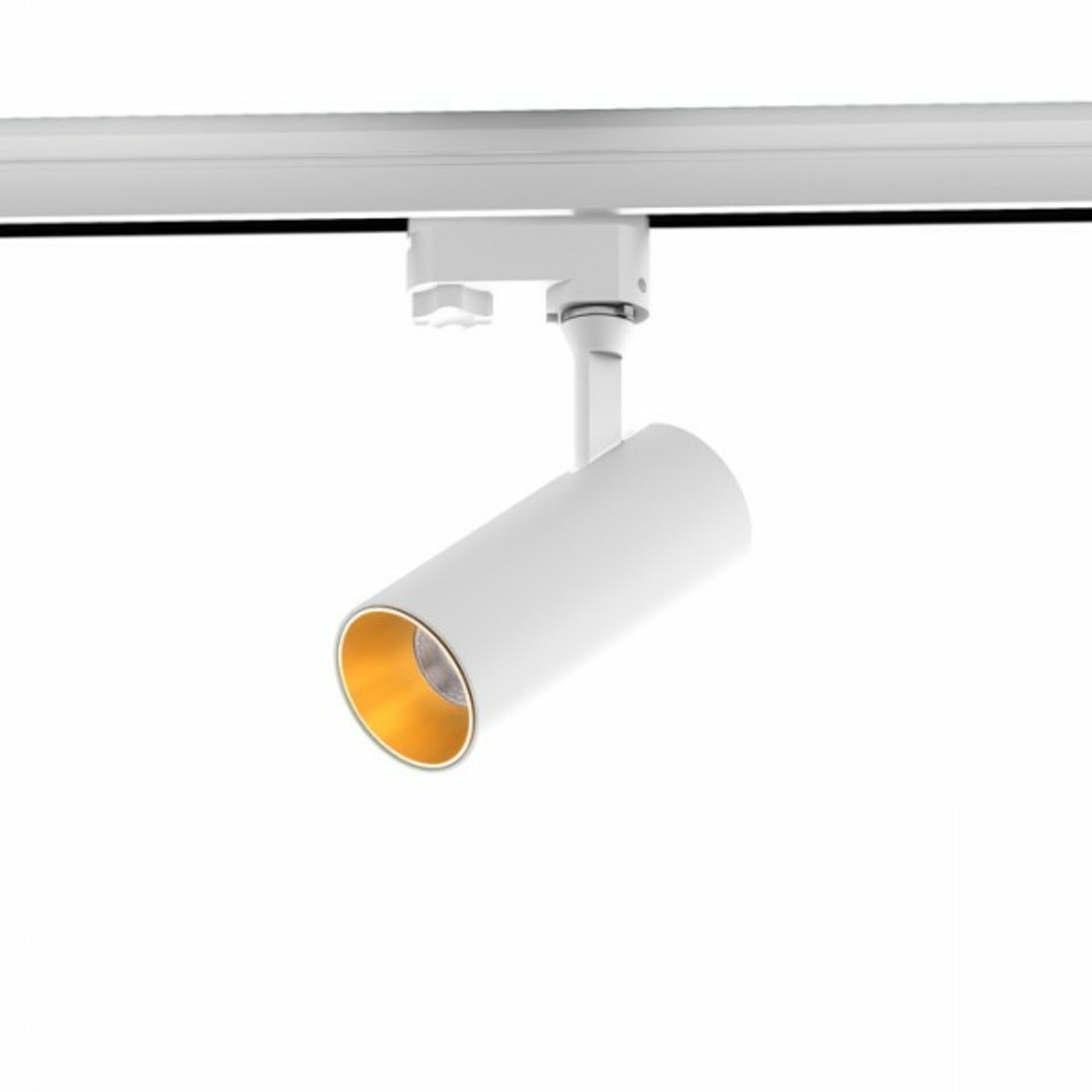 RED - DESIGN RENDL RENDL TRAX pro tříokr. lištu bílá/zlatá 230V/400mA LED 15W 38° 3000K R11694