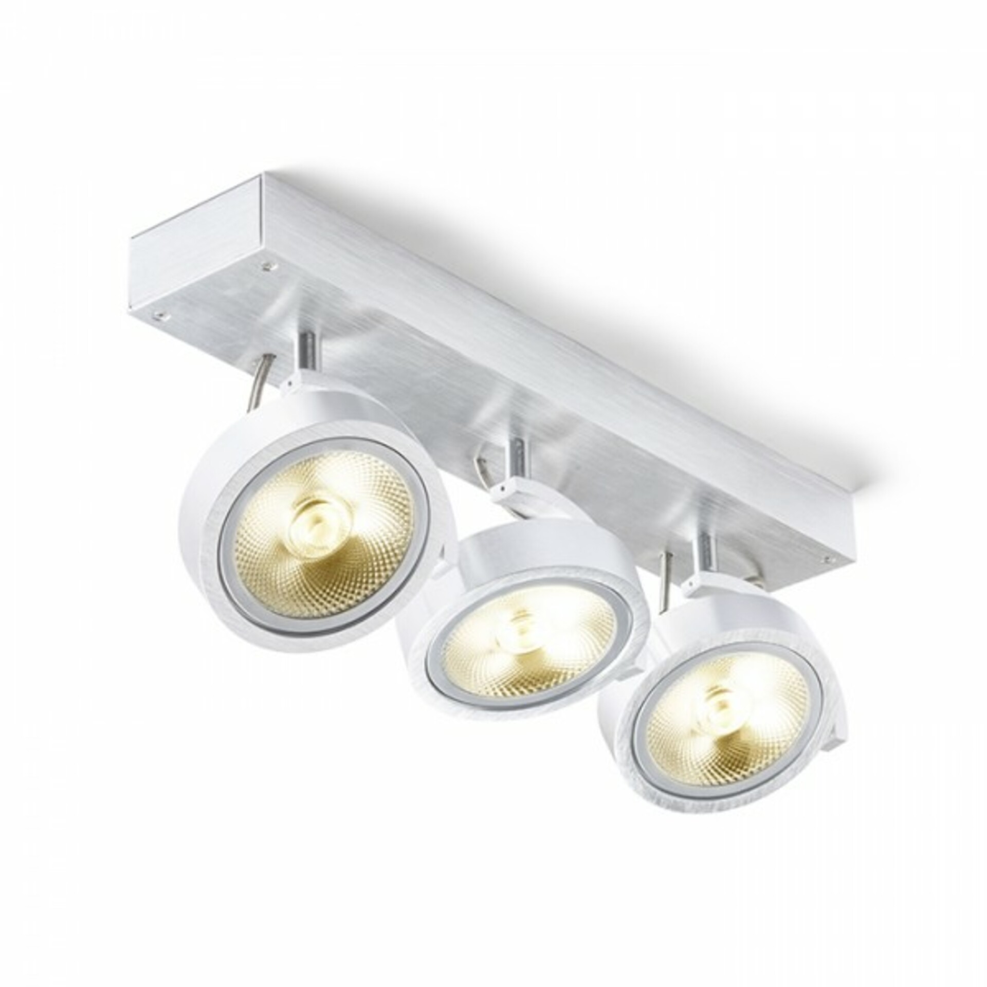 RED - DESIGN RENDL VÝPRODEJ VZORKU RENDL KELLY III nástěnná česaný hliník 230V/12V G53 3x50W R12331