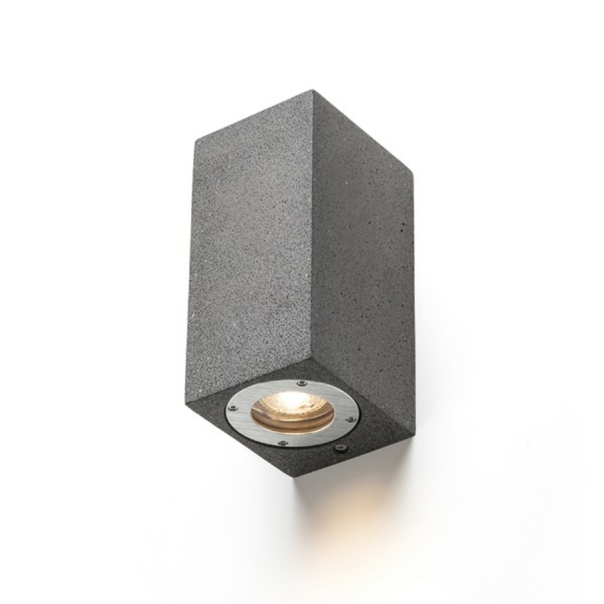 Levně RENDL KANE II nástěnná beton/dekor tmavý granit 230V LED GU10 5W IP65 R13794
