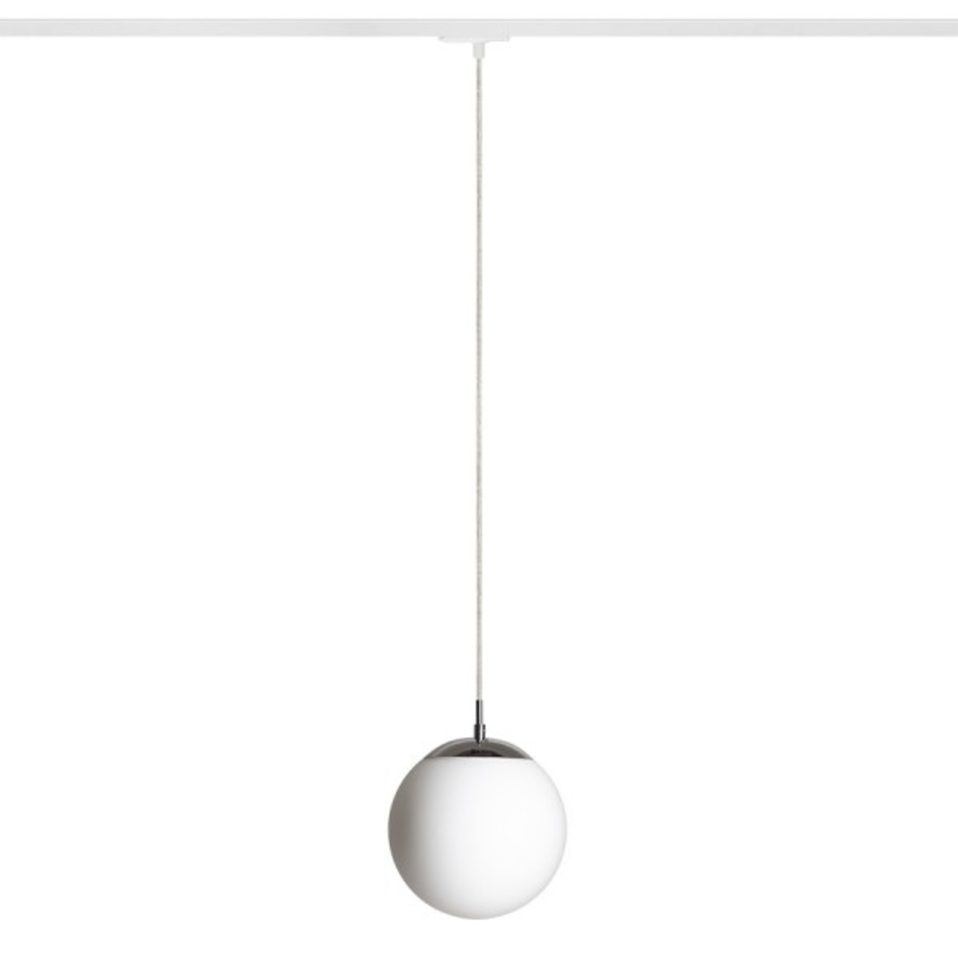 Levně RENDL LUNA 20 pro jednookr. lištu opálové sklo/chrom 230V E27 15W R13964