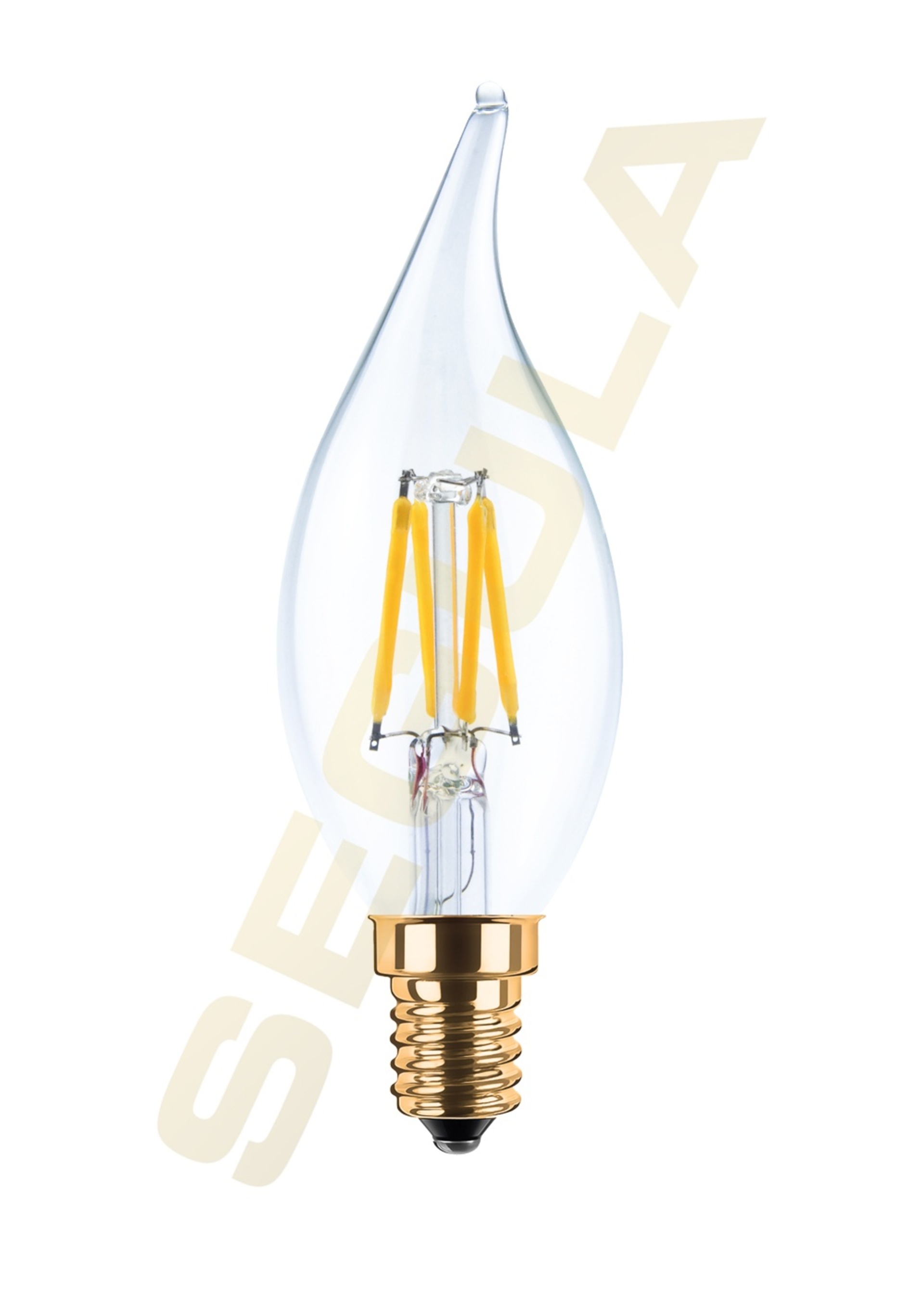 Levně Segula 55206 LED svíčka plamínek čirá E14 3,2 W (26 W) 260 Lm 2.200 K