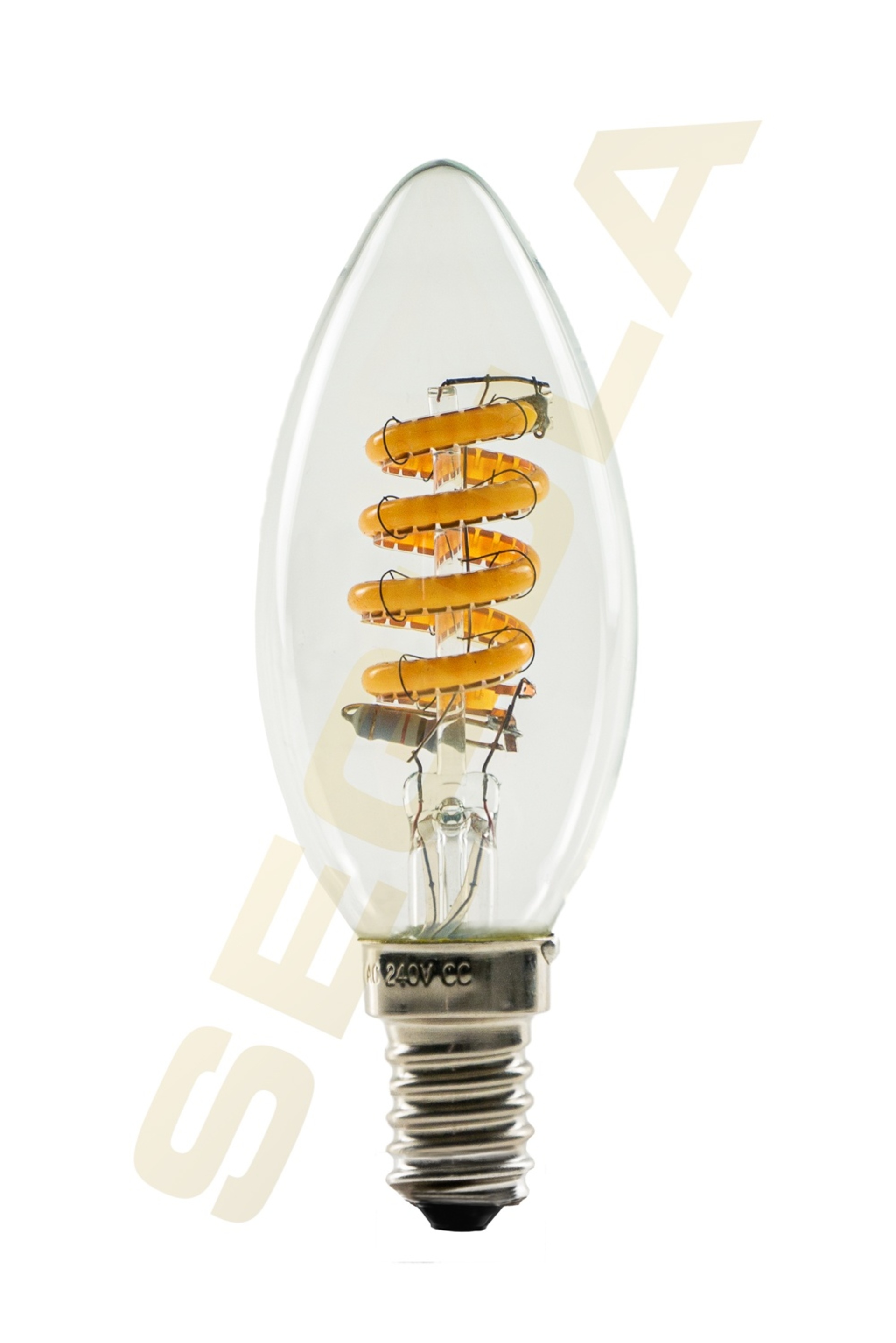 Levně Segula 55300 LED svíčka spirála stmívaní do teplé čirá E14 3,3 W (21 W) 200 Lm 2.000-2.700 K