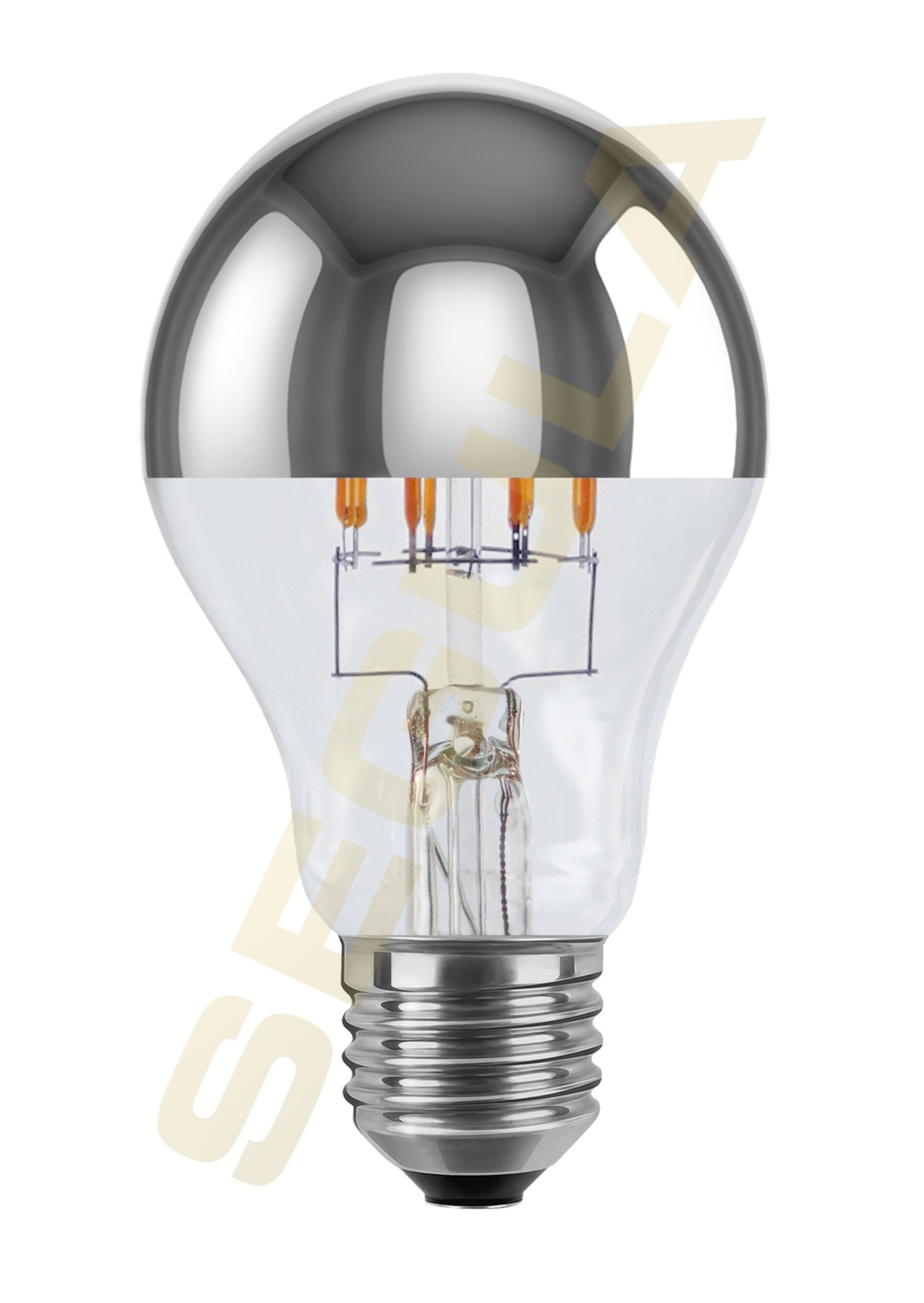 Levně Segula 55366 LED žárovka A67 zrcadlový vrchlík stříbrná E27 6,5 W (45 W) 550 Lm 2.700 K