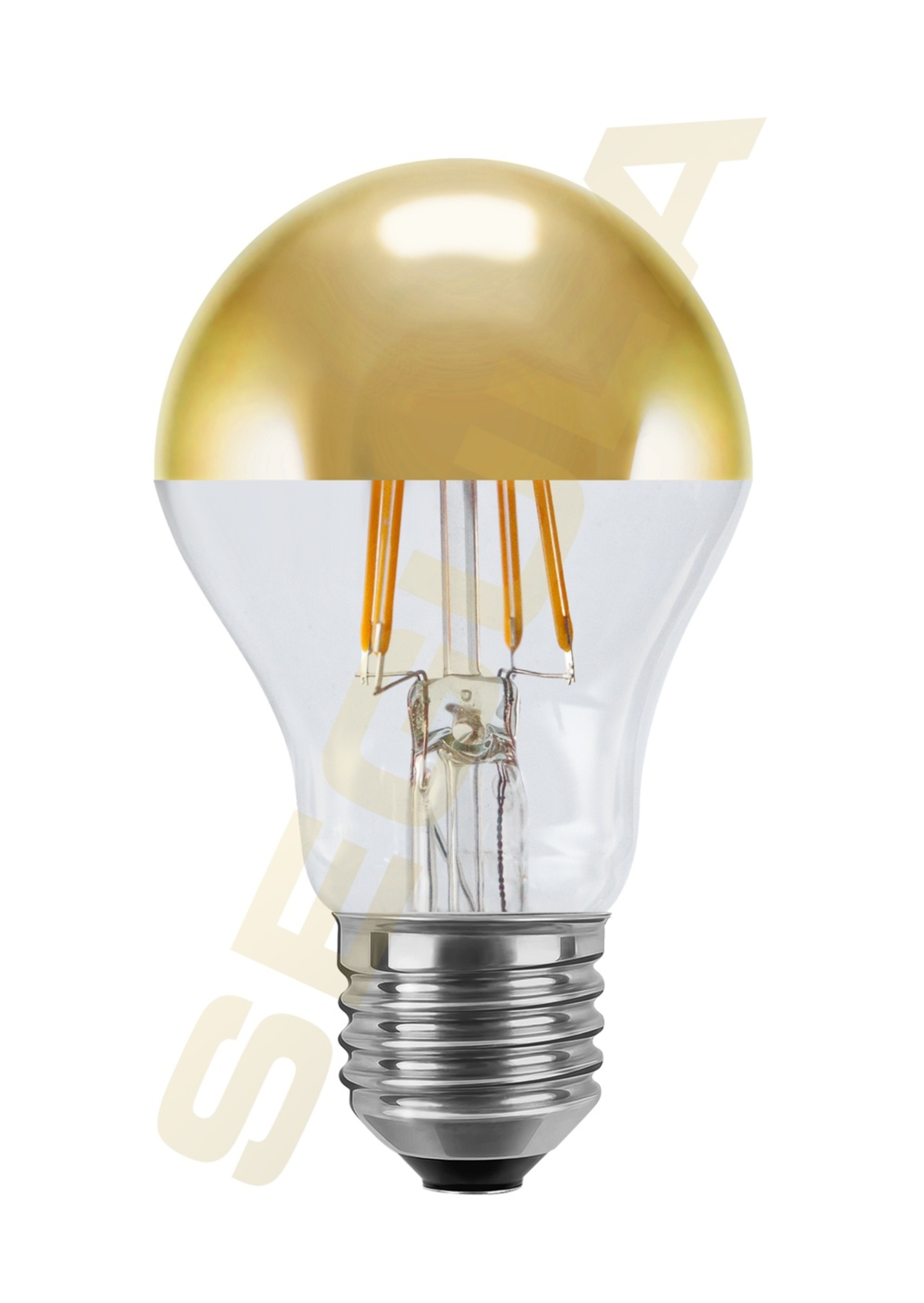 Segula 55488 LED žárovka zrcadlový vrchlík zlatá E27 3,2 W (25 W) 270 Lm 2.700 K