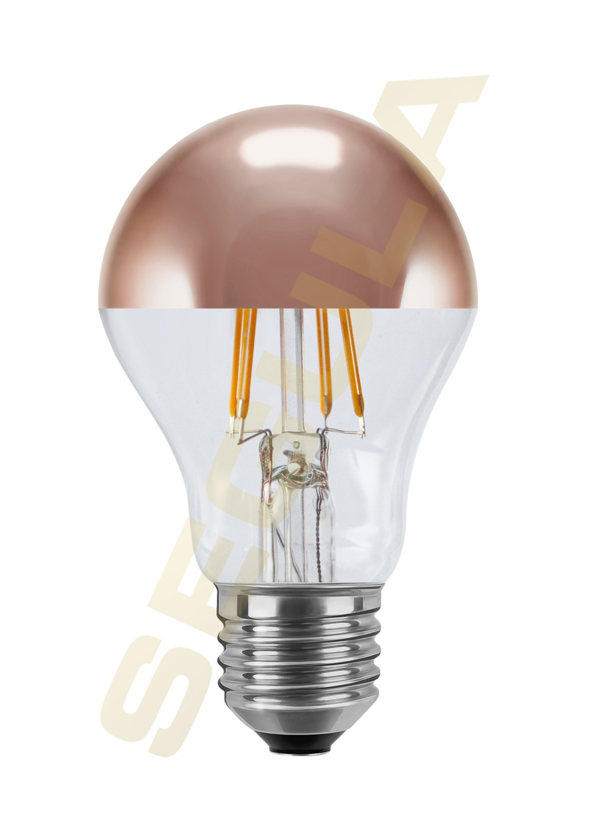 Levně Segula 55489 LED žárovka zrcadlový vrchlík měď E27 3,2 W (25 W) 270 Lm 2.700 K