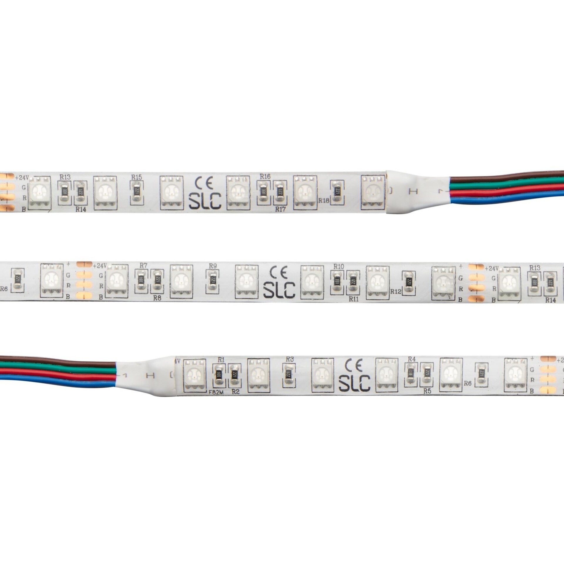 Levně SLC LED pásek 14.4W/m 474lm/m RGB 24V IP67 5m