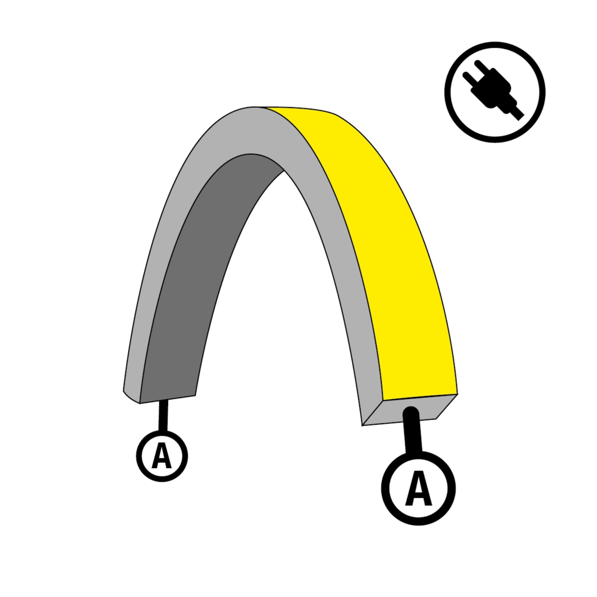 Levně SLC napájení pro LED pásek NeonFlex 230V Top-Bend Mono A